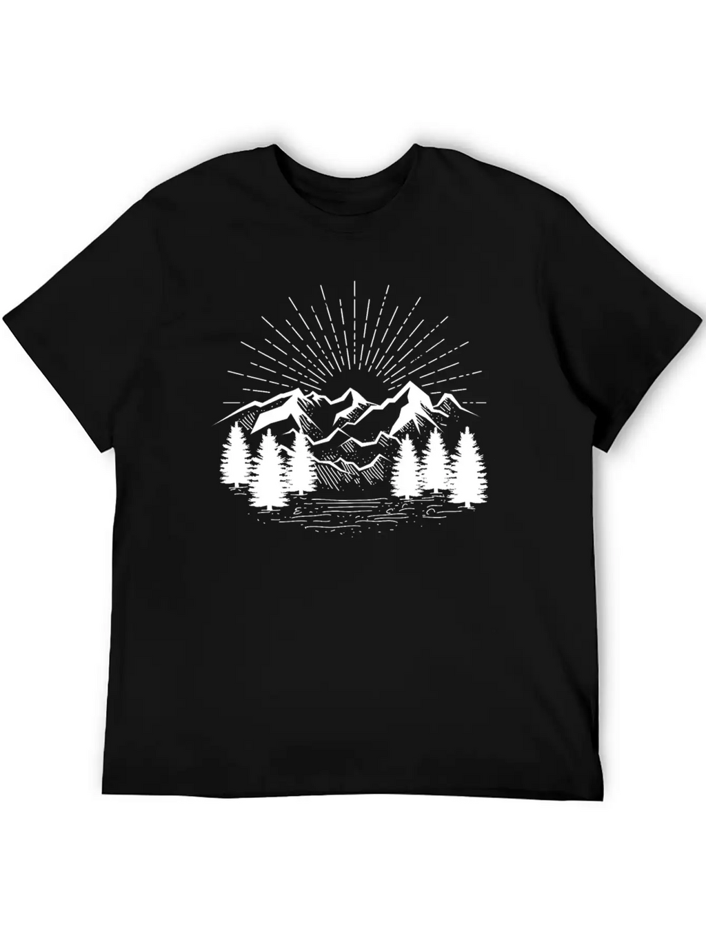 Hiking Hiking Mountain Trail Mountains Peaks Stylish Everyday T-Shirt – Unisex Basic Cotton Tee