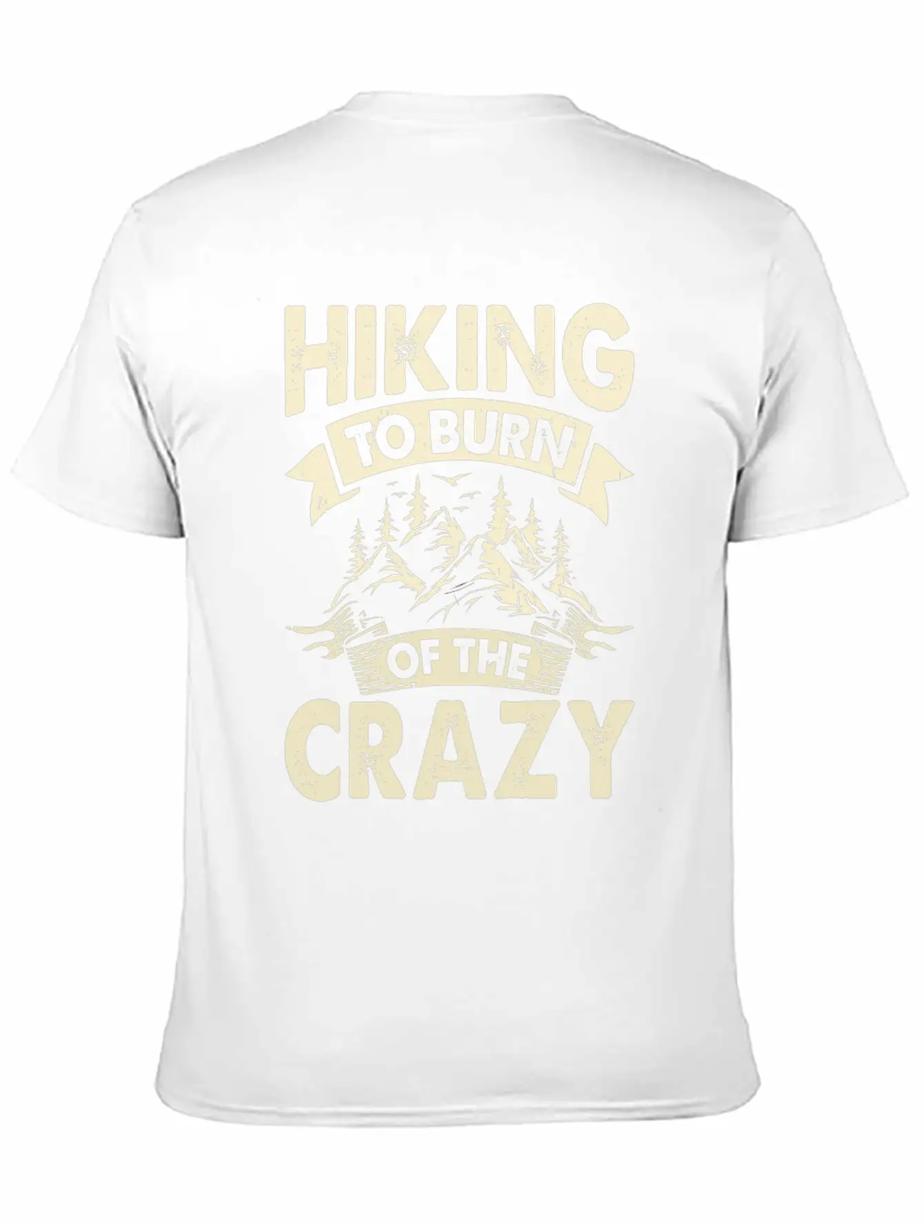 Hiking To Burn Of The Crazy Essential Cotton Tee For Daily Outfits – Unisex Style
