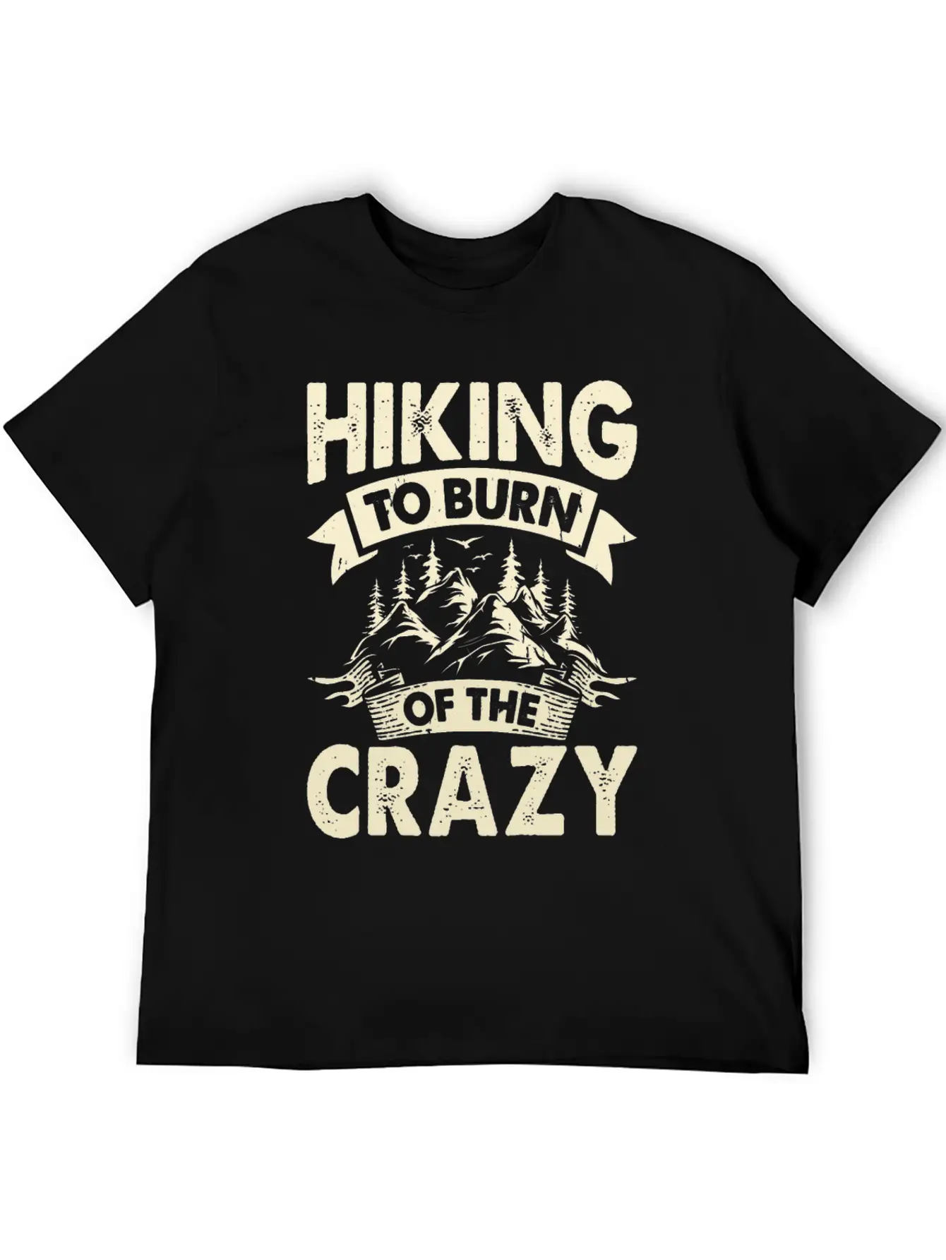 Hiking To Burn Of The Crazy Essential Cotton Tee For Daily Outfits – Unisex Style