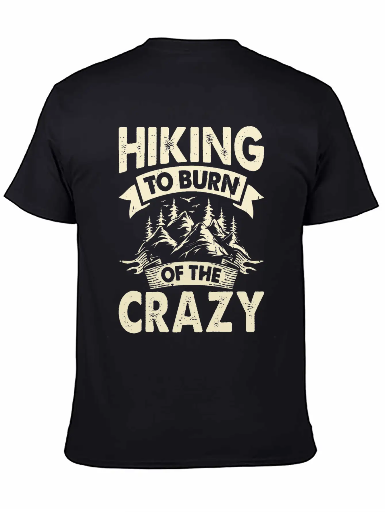 Hiking To Burn Of The Crazy Essential Cotton Tee For Daily Outfits – Unisex Style