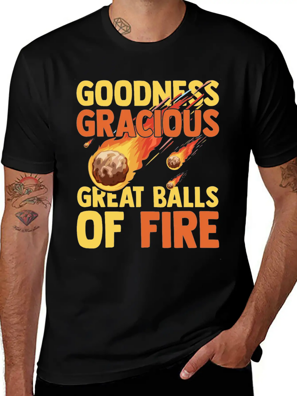 Hilarious Meteors Illustration Stargazers Essential Cotton Tee For Daily Outfits – Unisex Style