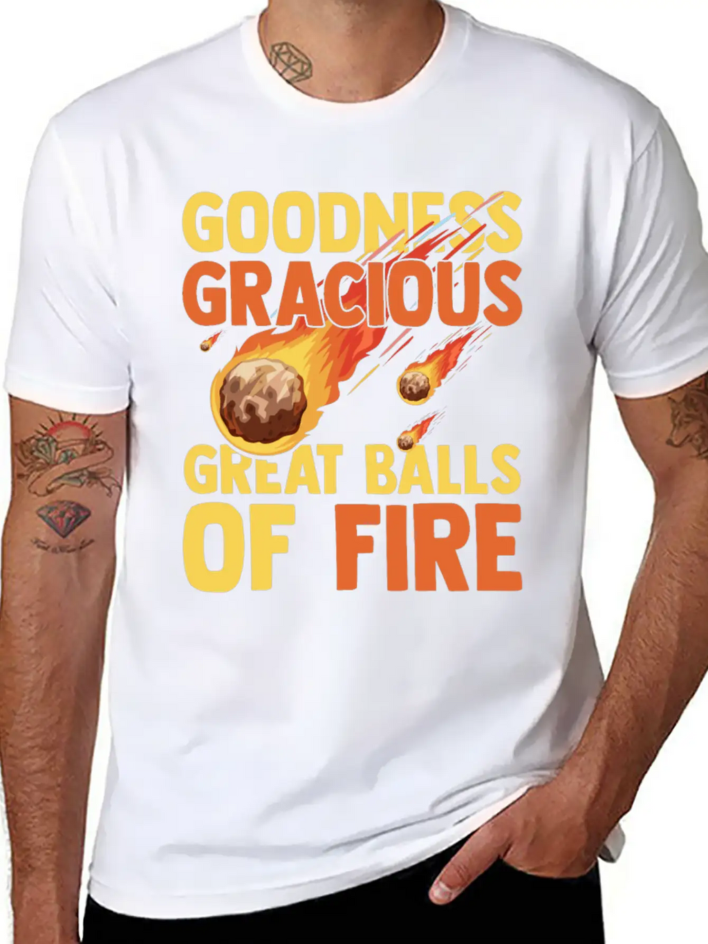 Hilarious Meteors Illustration Stargazers Essential Cotton Tee For Daily Outfits – Unisex Style