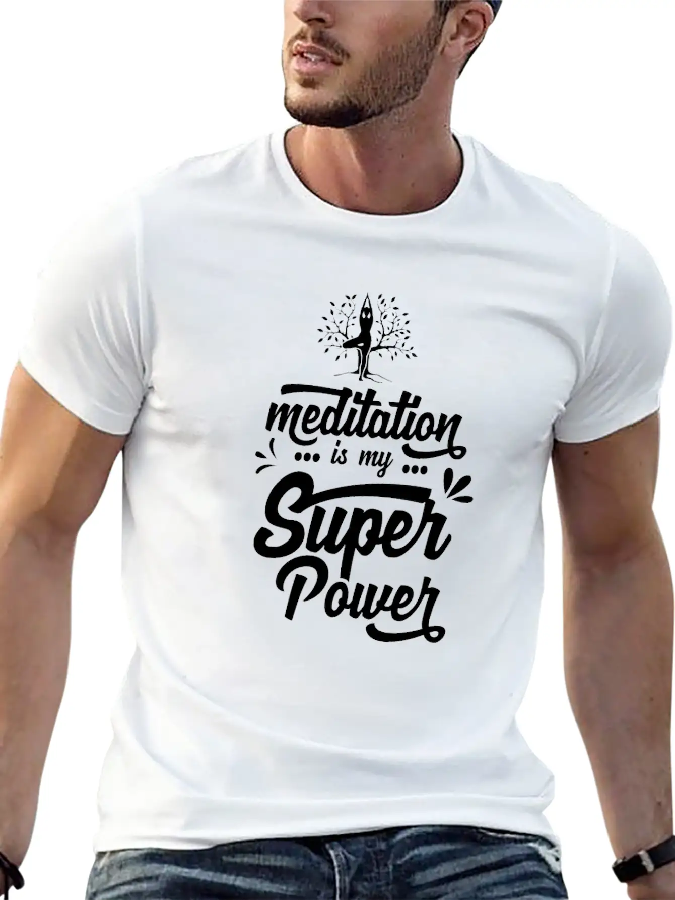 Hindu Buddhism Meditate Meditation Yoga Breathable Graphic T-Shirt – Perfect For Casual Days