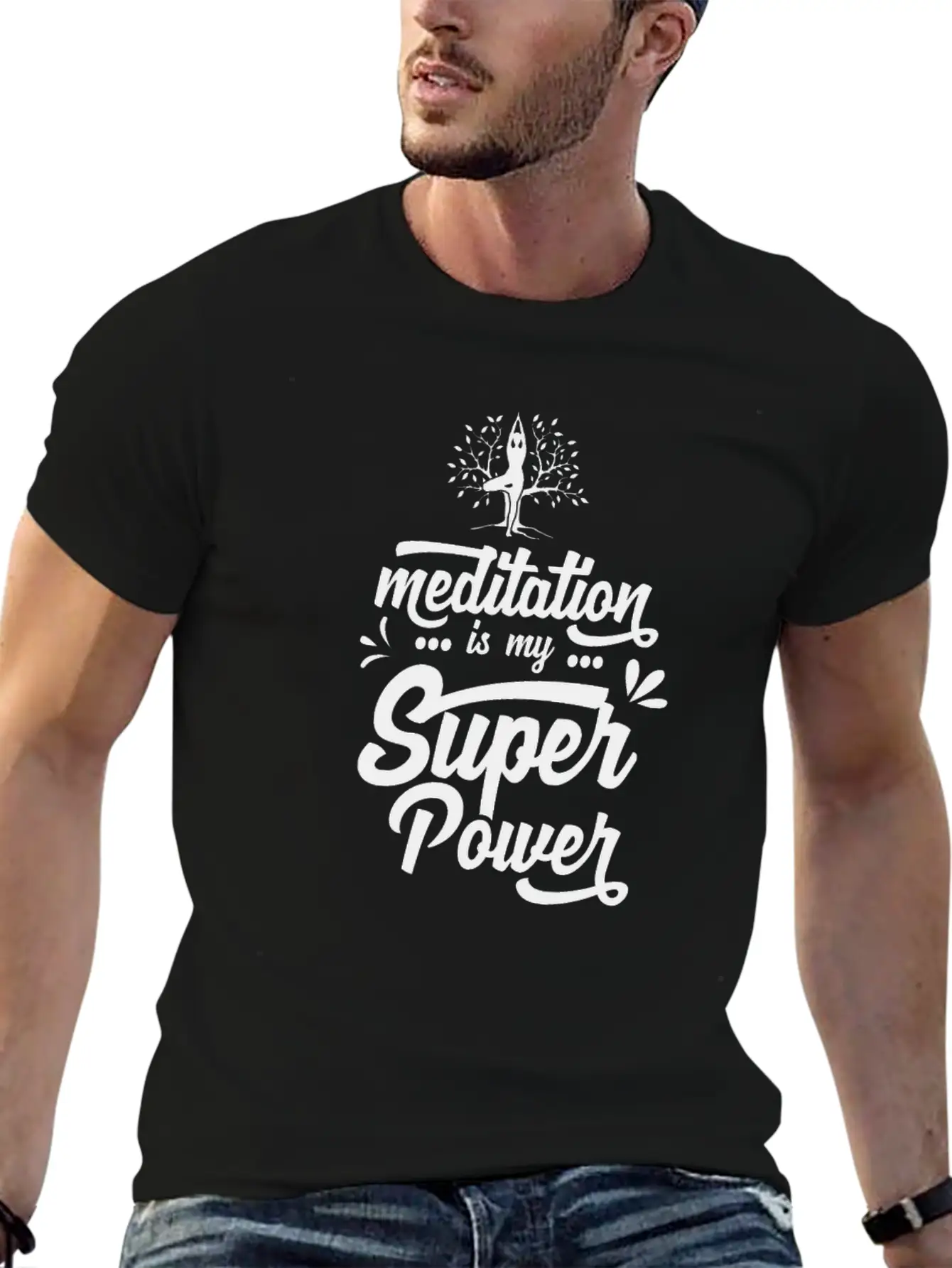 Hindu Buddhism Meditate Meditation Yoga Breathable Graphic T-Shirt – Perfect For Casual Days