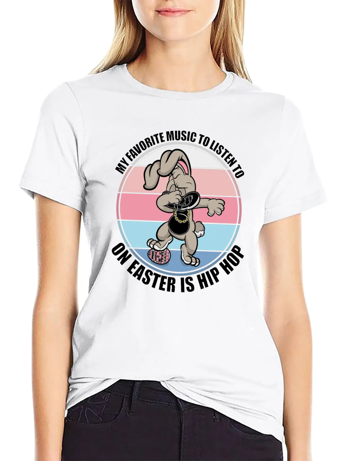 Hip Hop Bunny Classic Cotton Tee – Unisex Comfort For Any Season