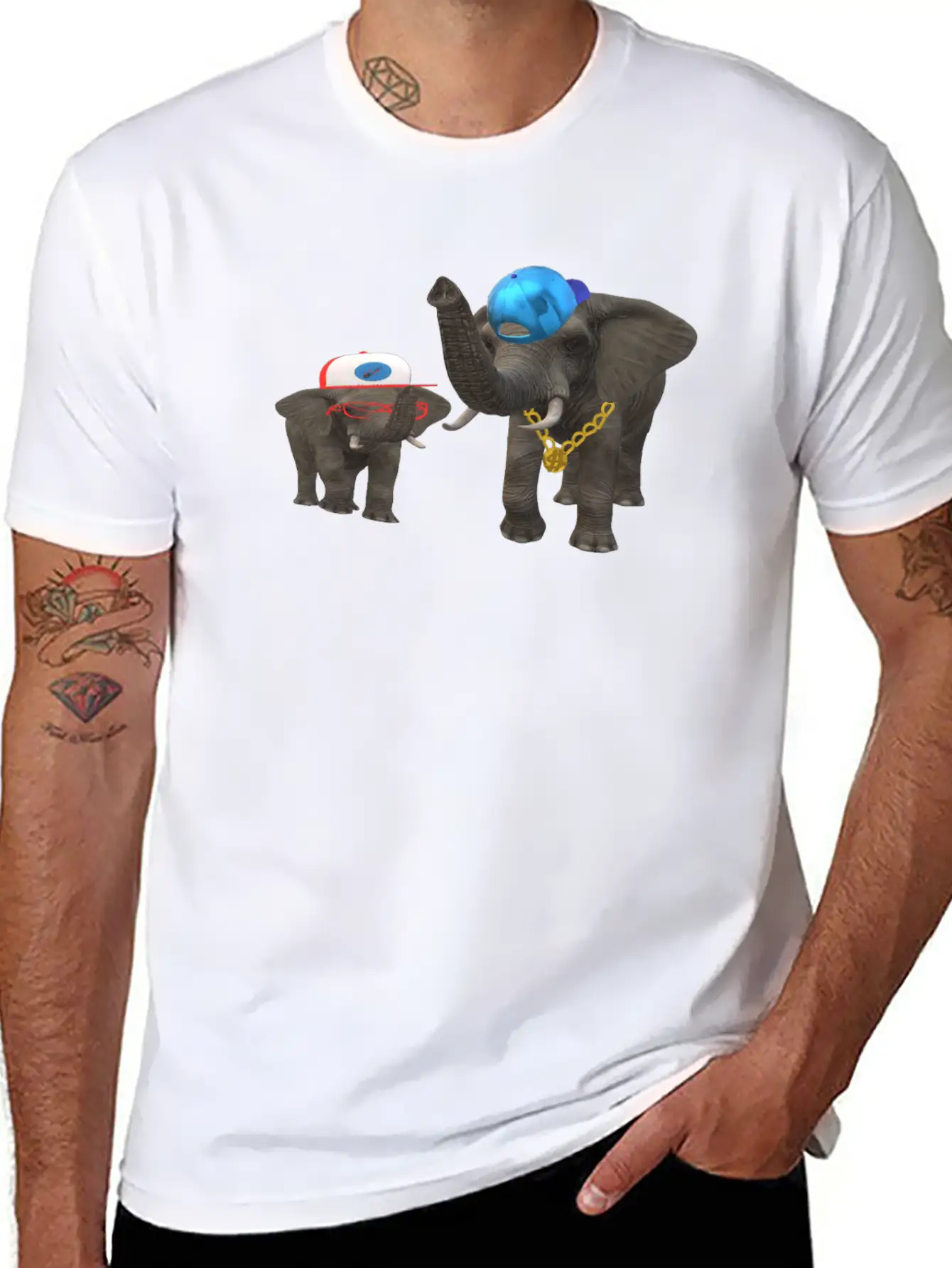 Hip Hop Ele Classic Cotton Tee – Unisex Comfort For Any Season