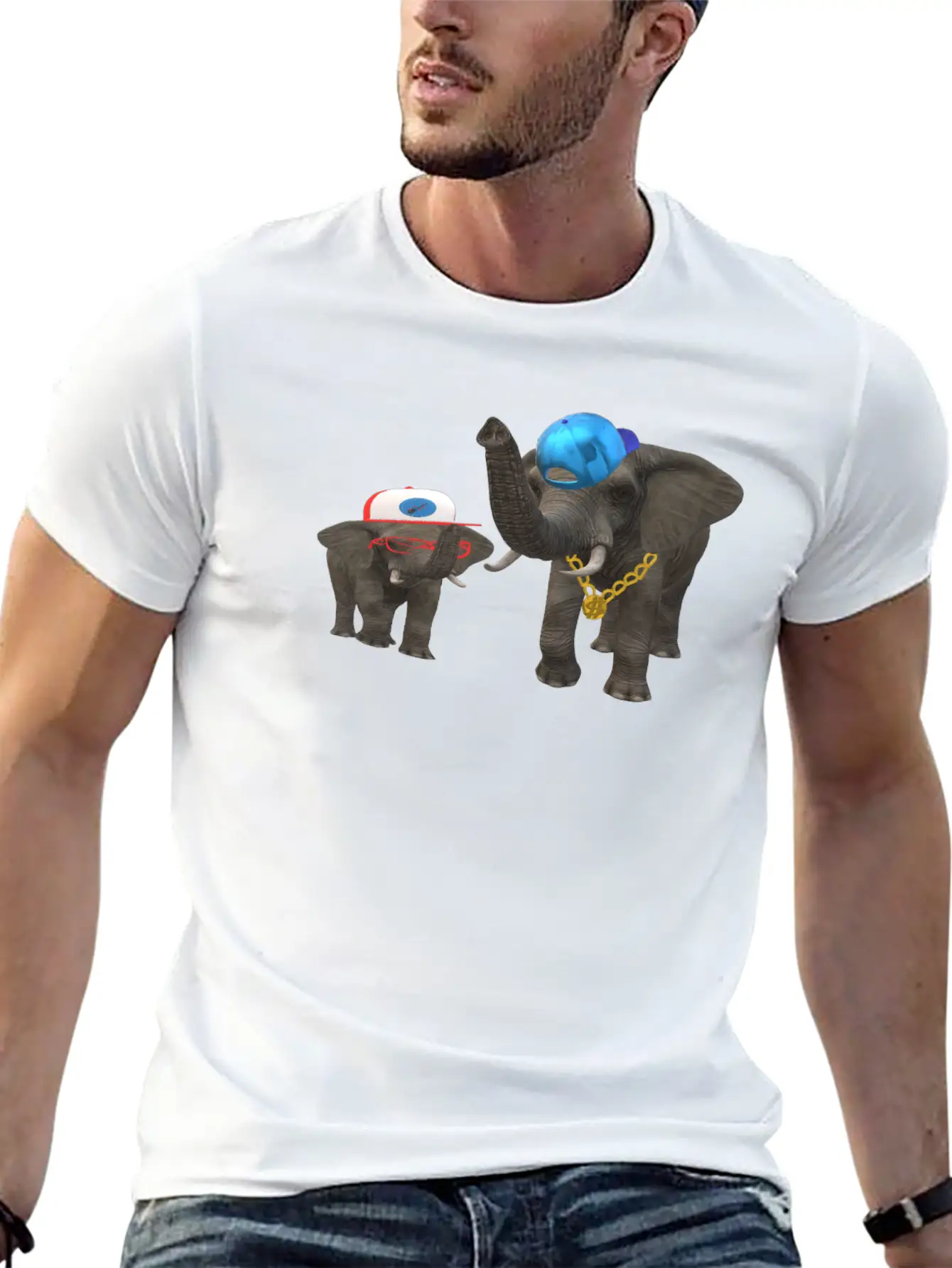 Hip Hop Ele Classic Cotton Tee – Unisex Comfort For Any Season