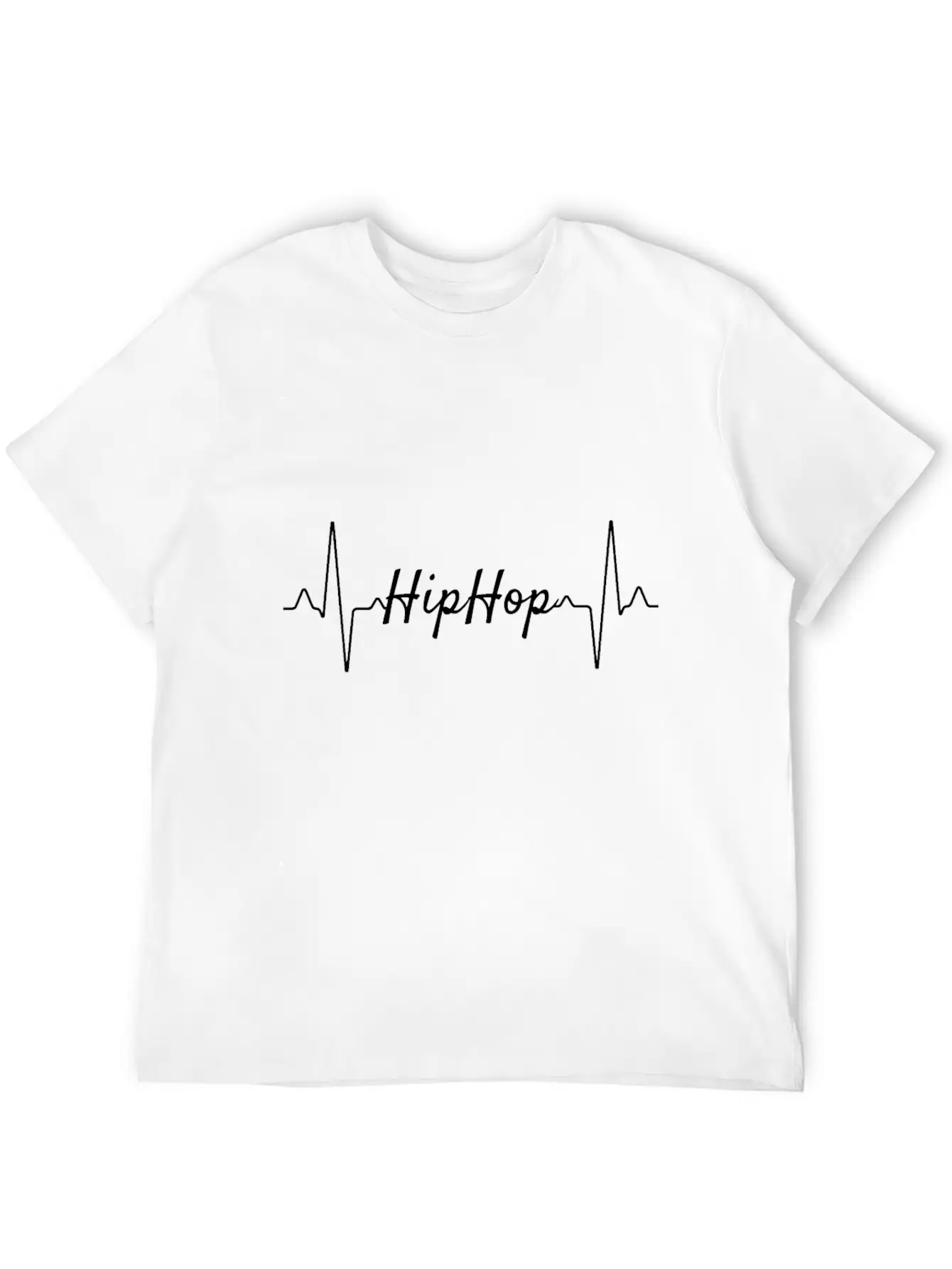 Hip Hop Heartbeat Relaxed Everyday Tee – Lightweight And Durable Cotton