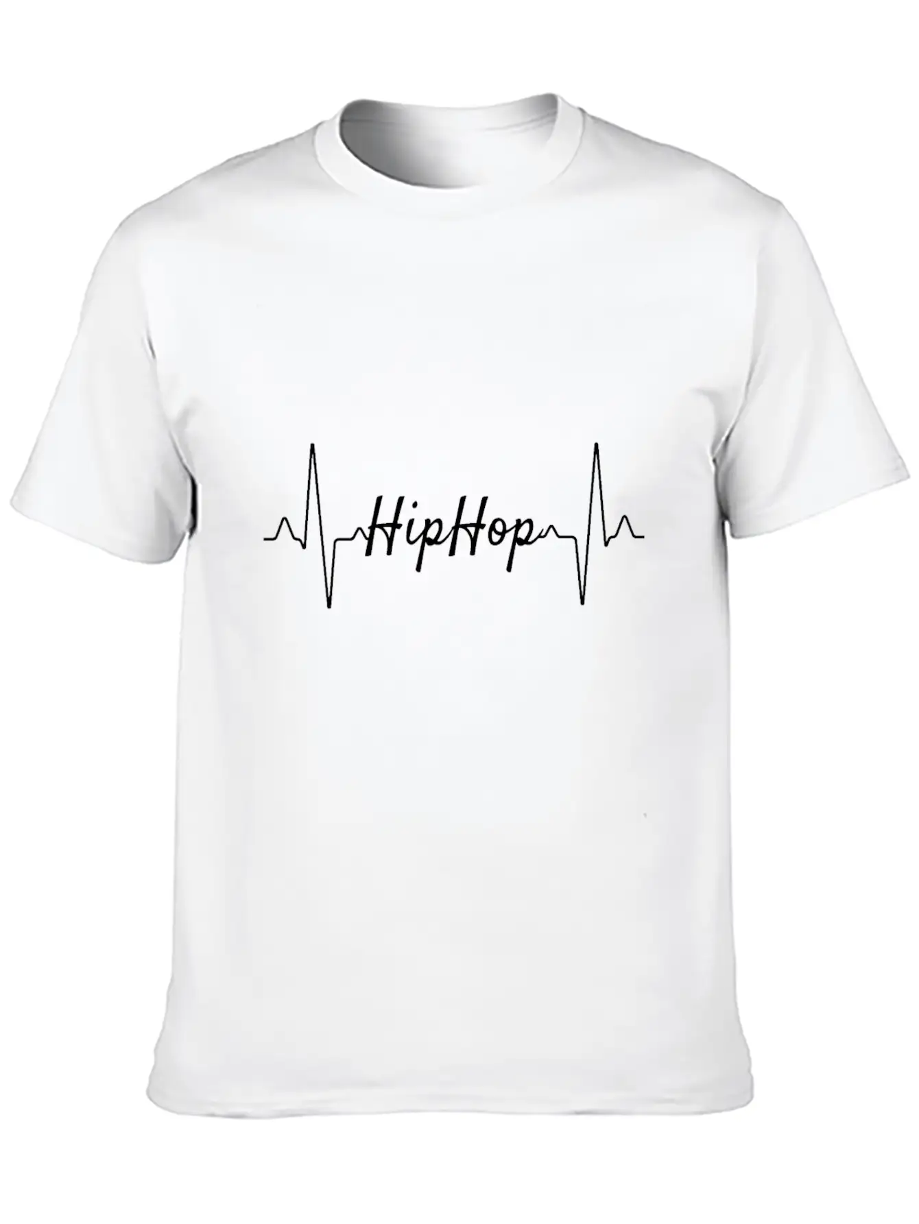 Hip Hop Heartbeat Relaxed Everyday Tee – Lightweight And Durable Cotton