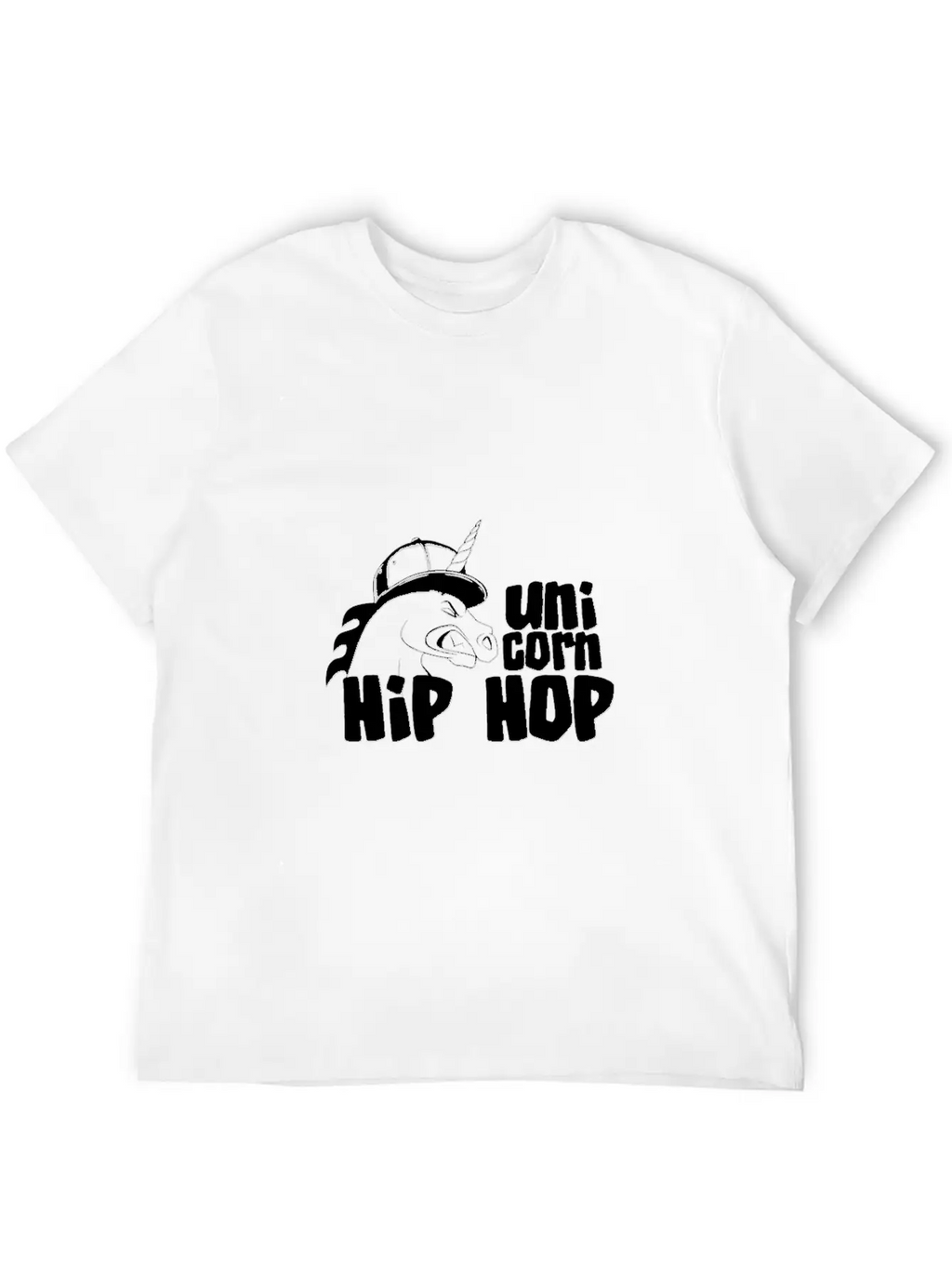 Hip Hop Unicorn - Unicorn Stylish Everyday T-Shirt – Unisex Basic Cotton Tee