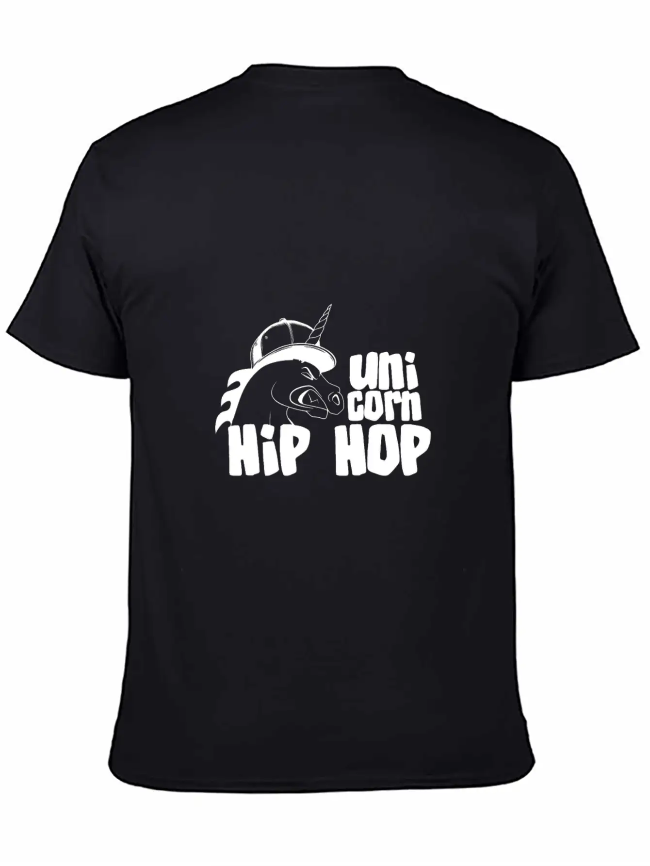 Hip Hop Unicorn - Unicorn Stylish Everyday T-Shirt – Unisex Basic Cotton Tee