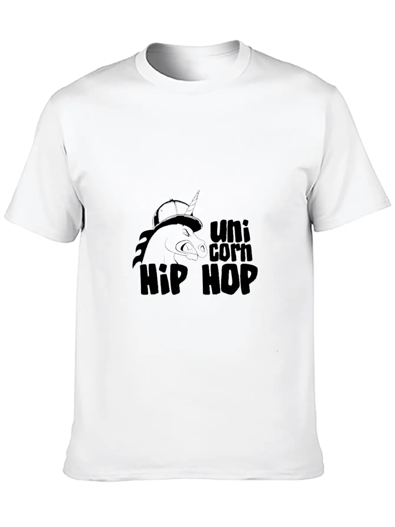 Hip Hop Unicorn - Unicorn Stylish Everyday T-Shirt – Unisex Basic Cotton Tee
