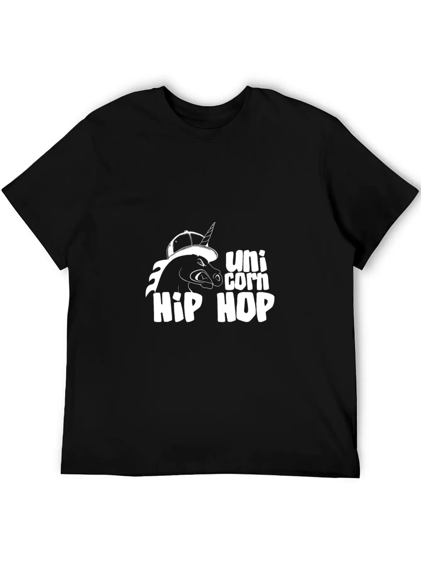 Hip Hop Unicorn - Unicorn Stylish Everyday T-Shirt – Unisex Basic Cotton Tee