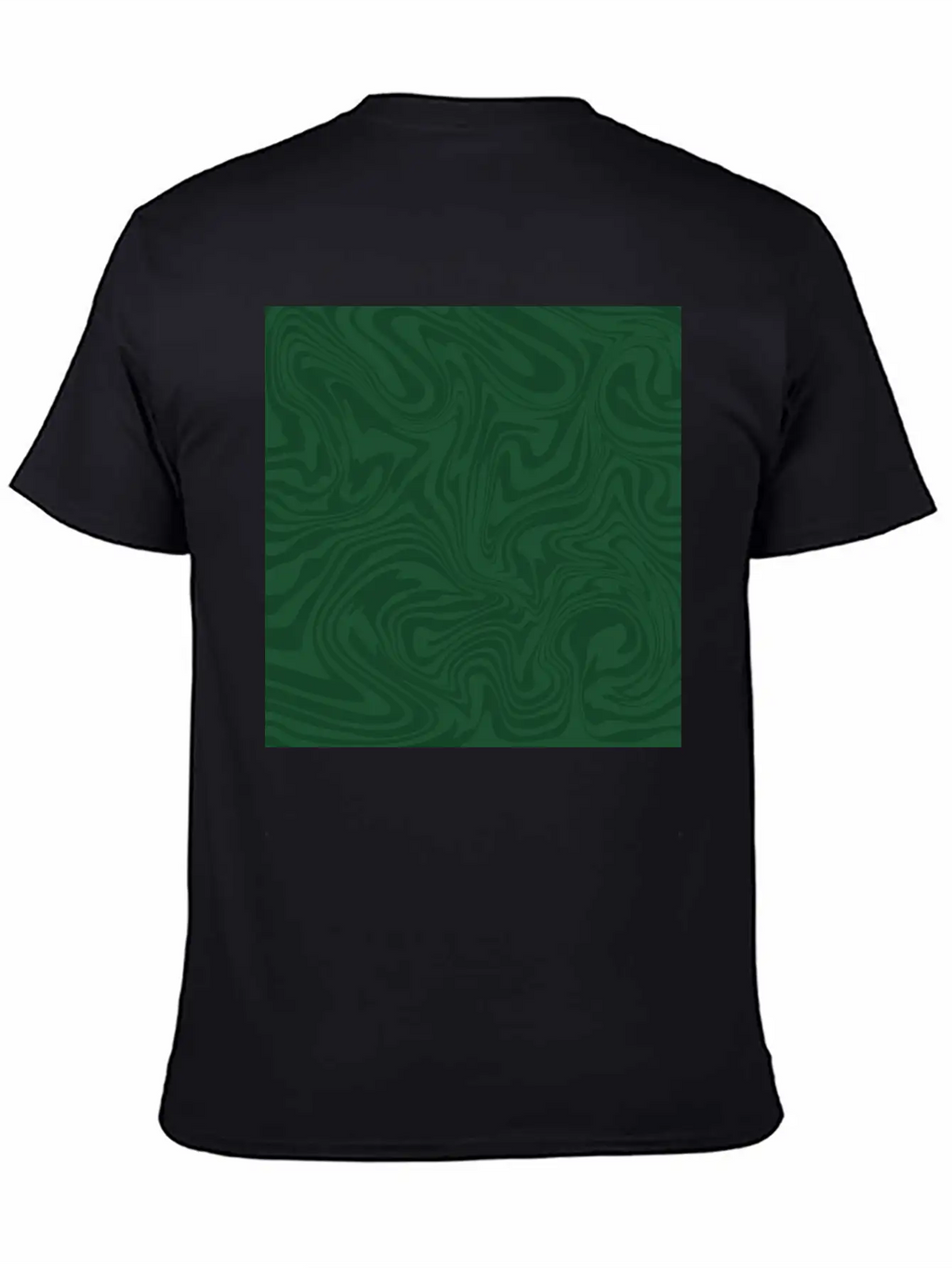 Hippie 70s Green Marble Liquid Swirl Boho Pattern Breathable Graphic T-Shirt – Perfect For Casual Days