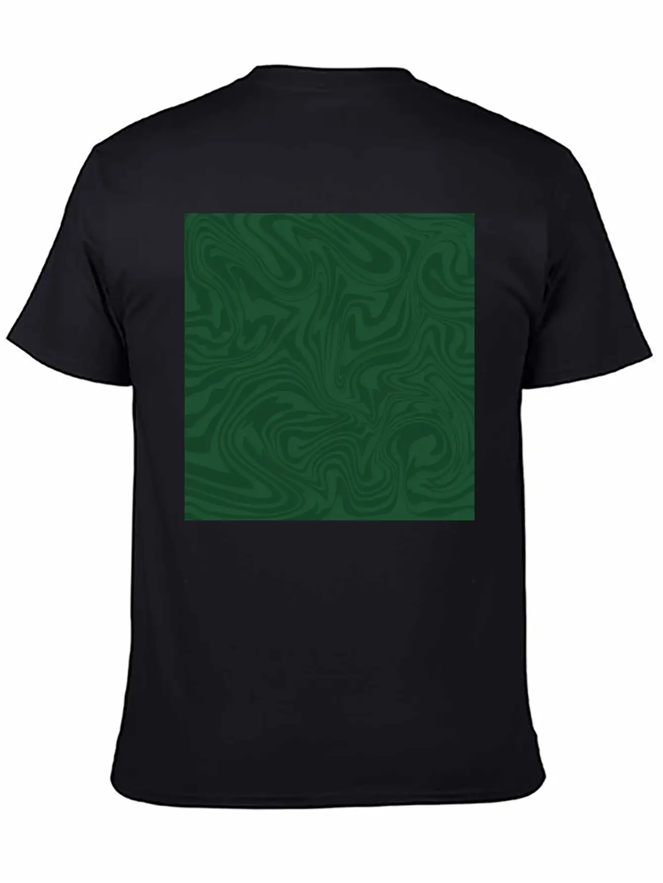 Hippie 70s Green Marble Liquid Swirl Boho Pattern Breathable Graphic T-Shirt – Perfect For Casual Days