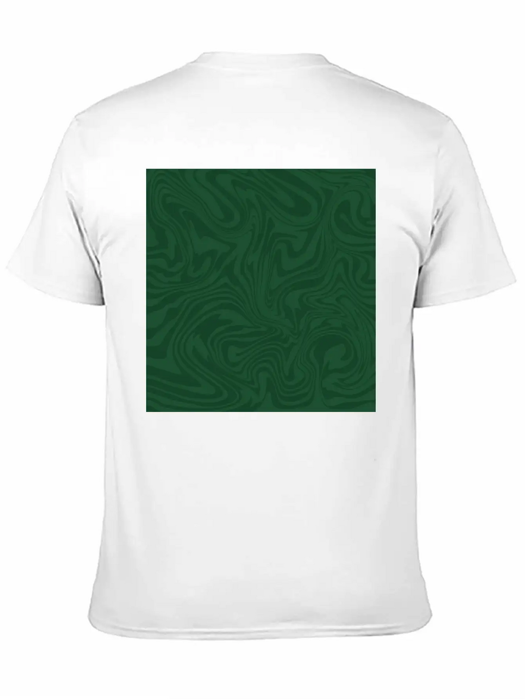 Hippie 70s Green Marble Liquid Swirl Boho Pattern Breathable Graphic T-Shirt – Perfect For Casual Days