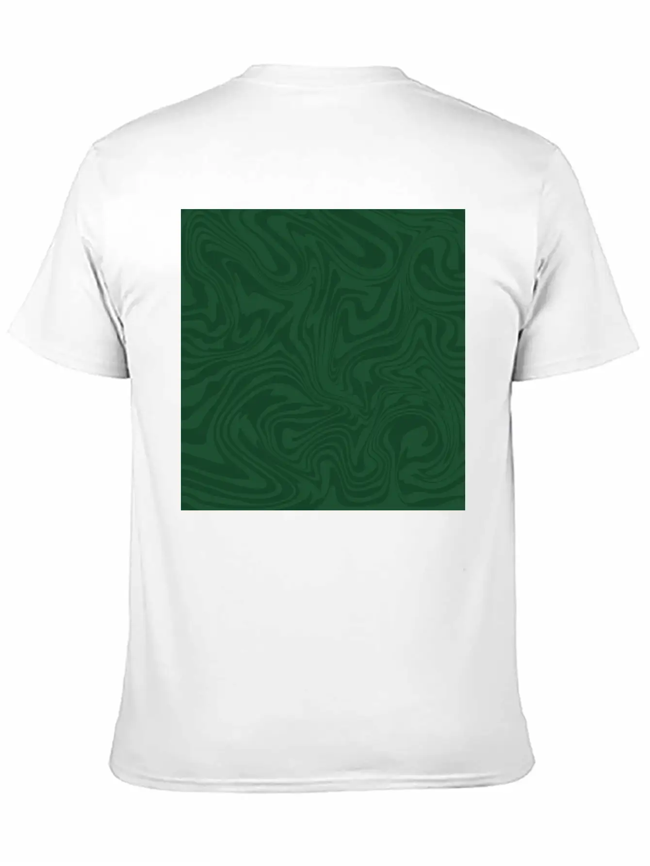 Hippie 70s Green Marble Liquid Swirl Boho Pattern Breathable Graphic T-Shirt – Perfect For Casual Days