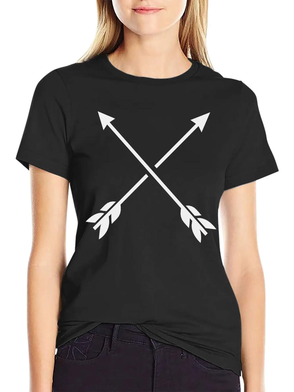 Hipster Arrows - Cross Relaxed Everyday Tee – Lightweight And Durable Cotton
