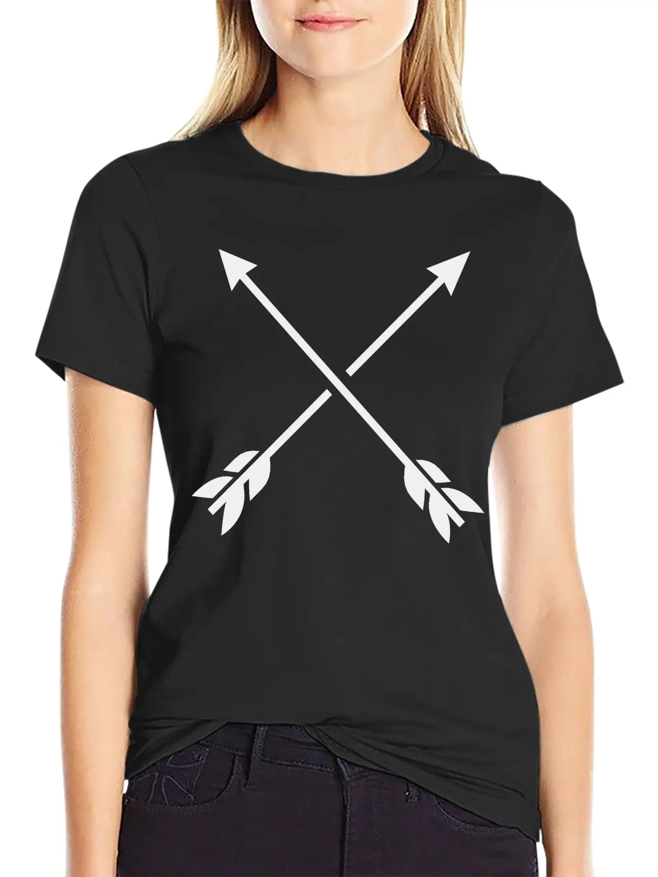 Hipster Arrows - Cross Relaxed Everyday Tee – Lightweight And Durable Cotton
