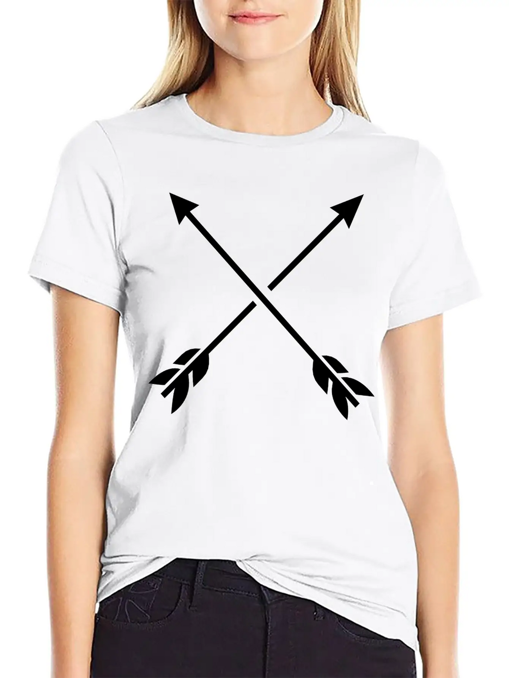 Hipster Arrows - Cross Relaxed Everyday Tee – Lightweight And Durable Cotton