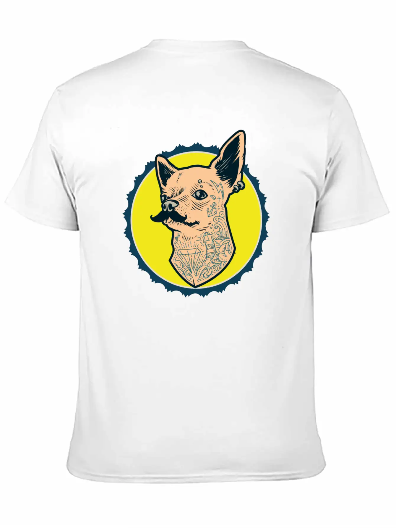 Hipster Dog Breathable Soft Cotton T-Shirt – Timeless Casual Look