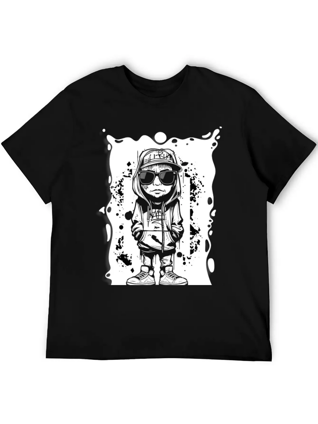 Hipster Graffiti GD Breathable Soft Cotton T-Shirt – Timeless Casual Look