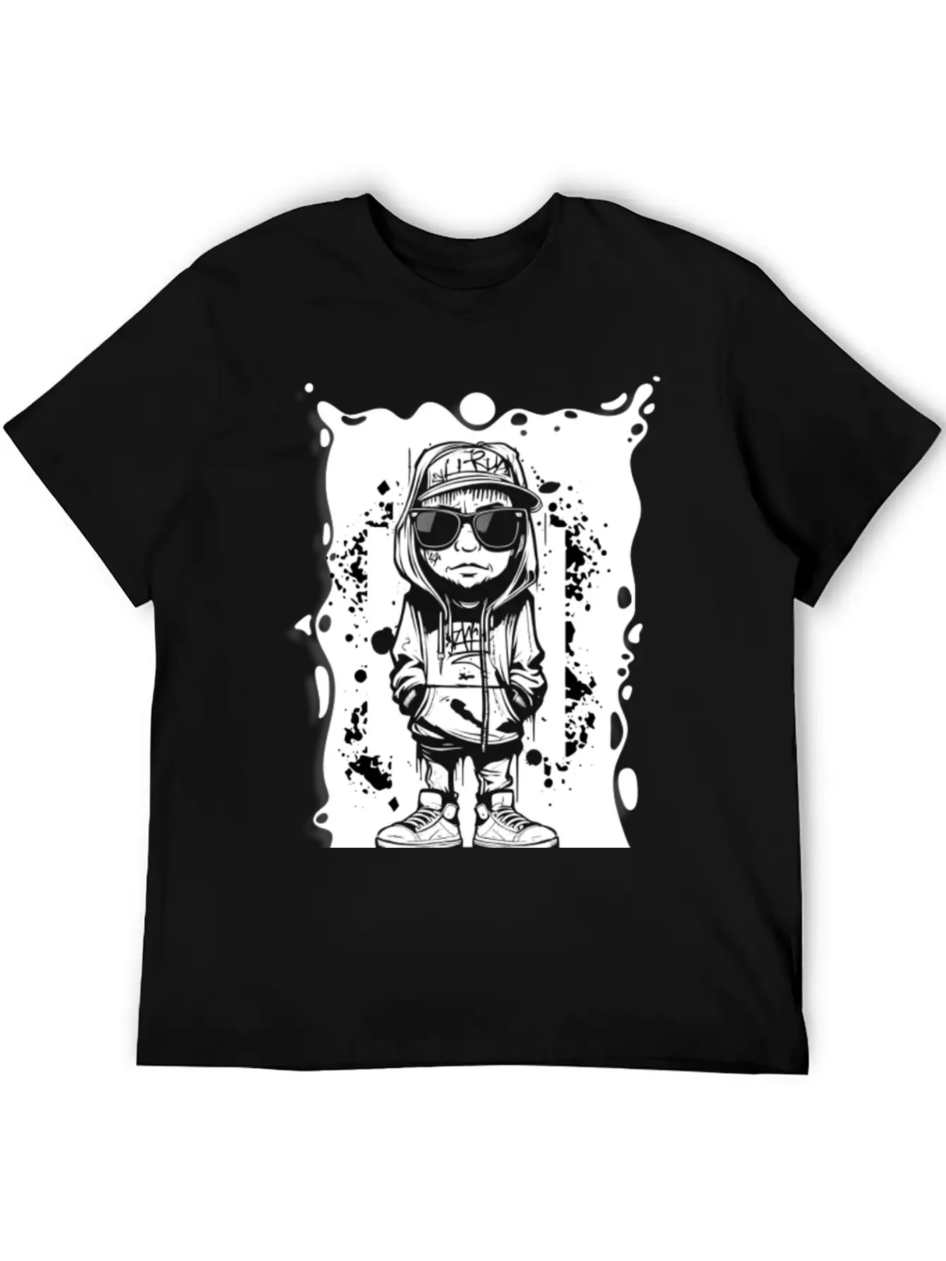 Hipster Graffiti GD Breathable Soft Cotton T-Shirt – Timeless Casual Look