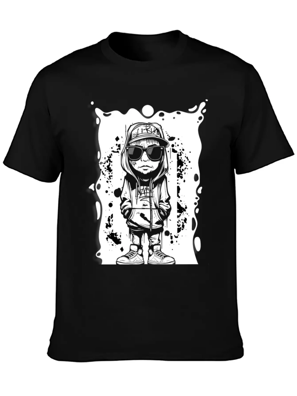 Hipster Graffiti GD Breathable Soft Cotton T-Shirt – Timeless Casual Look
