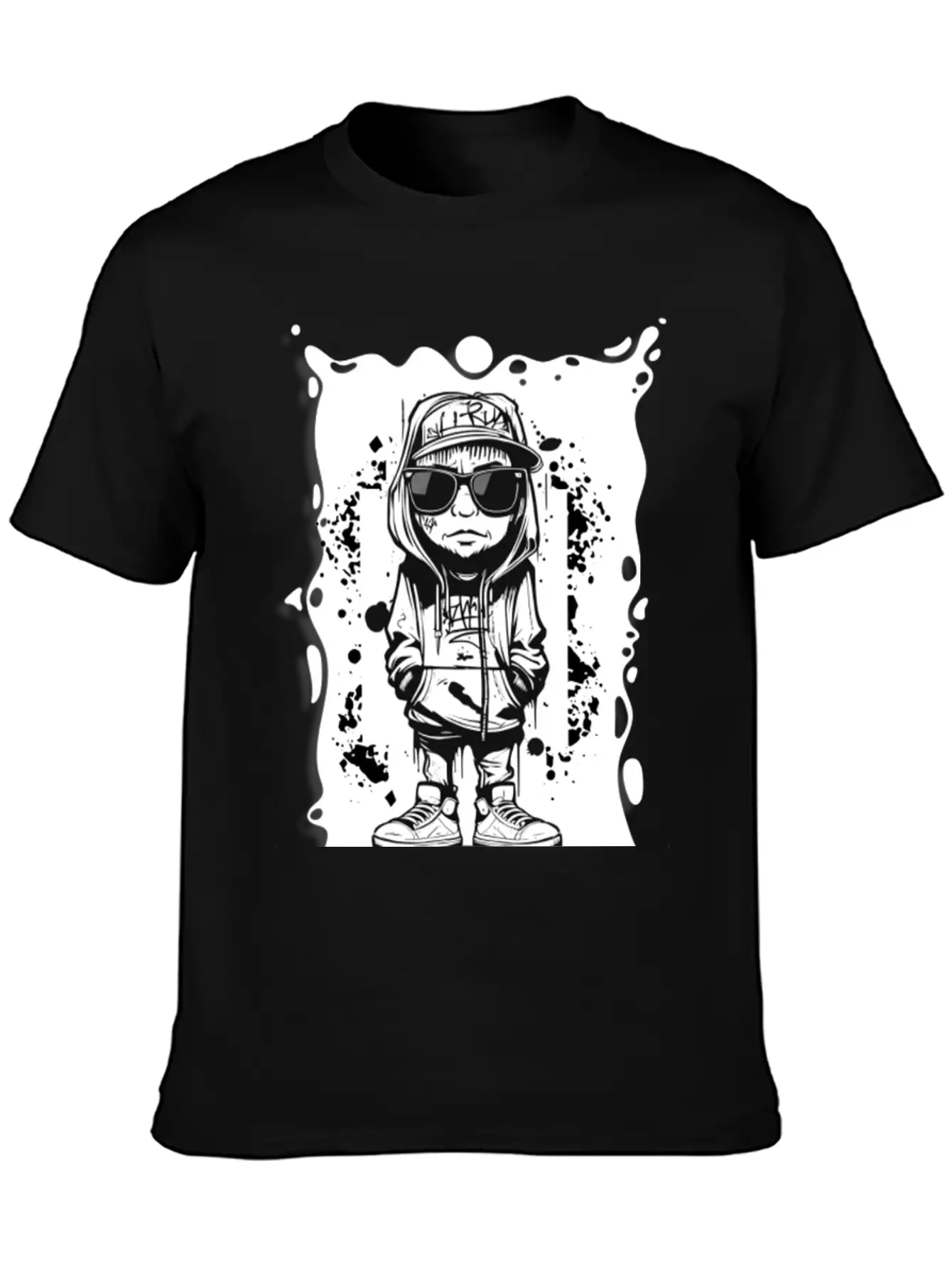 Hipster Graffiti GD Breathable Soft Cotton T-Shirt – Timeless Casual Look