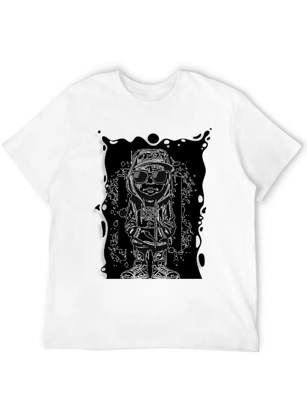Hipster Graffiti GD Breathable Soft Cotton T-Shirt – Timeless Casual Look