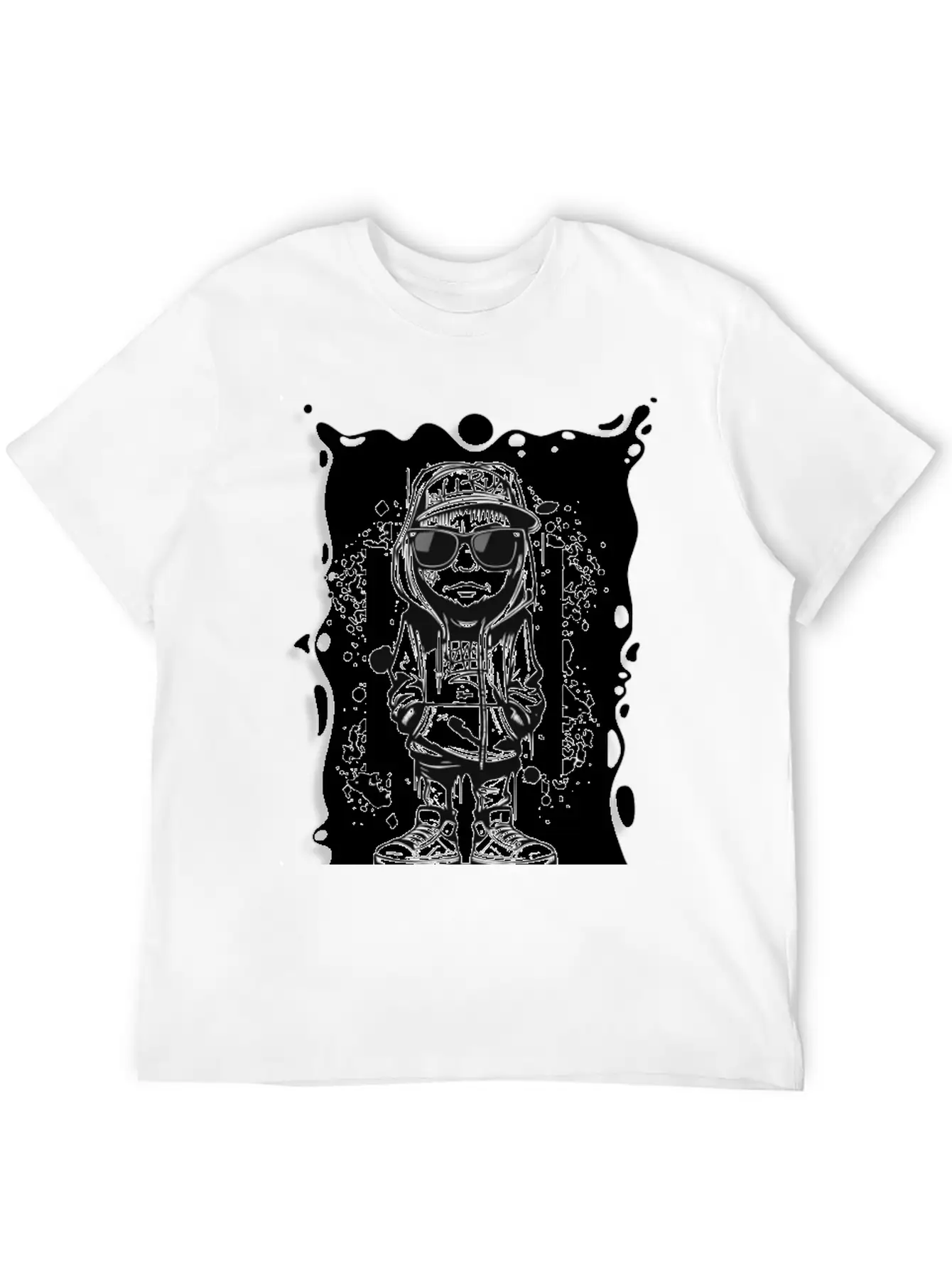 Hipster Graffiti GD Breathable Soft Cotton T-Shirt – Timeless Casual Look