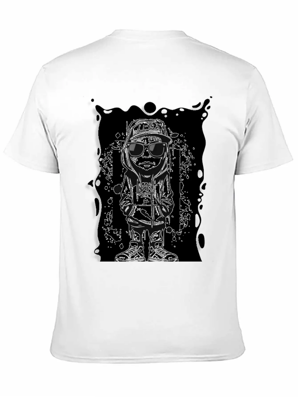 Hipster Graffiti GD Breathable Soft Cotton T-Shirt – Timeless Casual Look