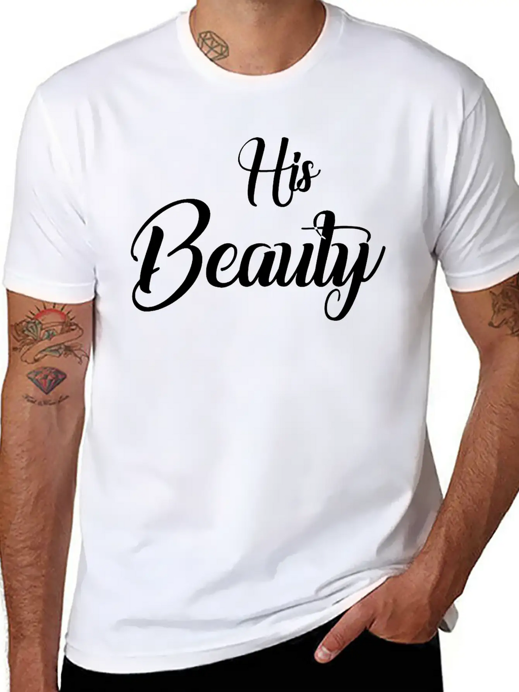His Beauty Stylish Everyday T-Shirt – Unisex Basic Cotton Tee