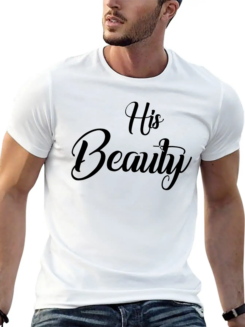 His Beauty Stylish Everyday T-Shirt – Unisex Basic Cotton Tee