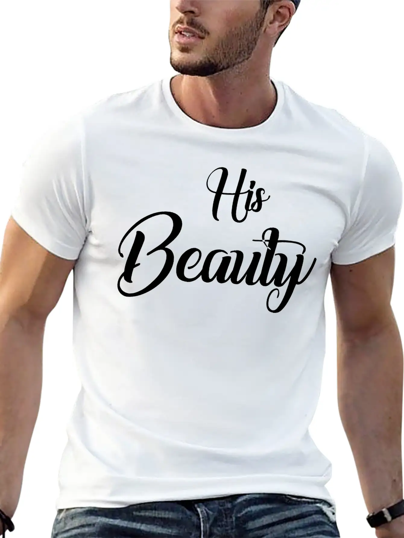 His Beauty Stylish Everyday T-Shirt – Unisex Basic Cotton Tee