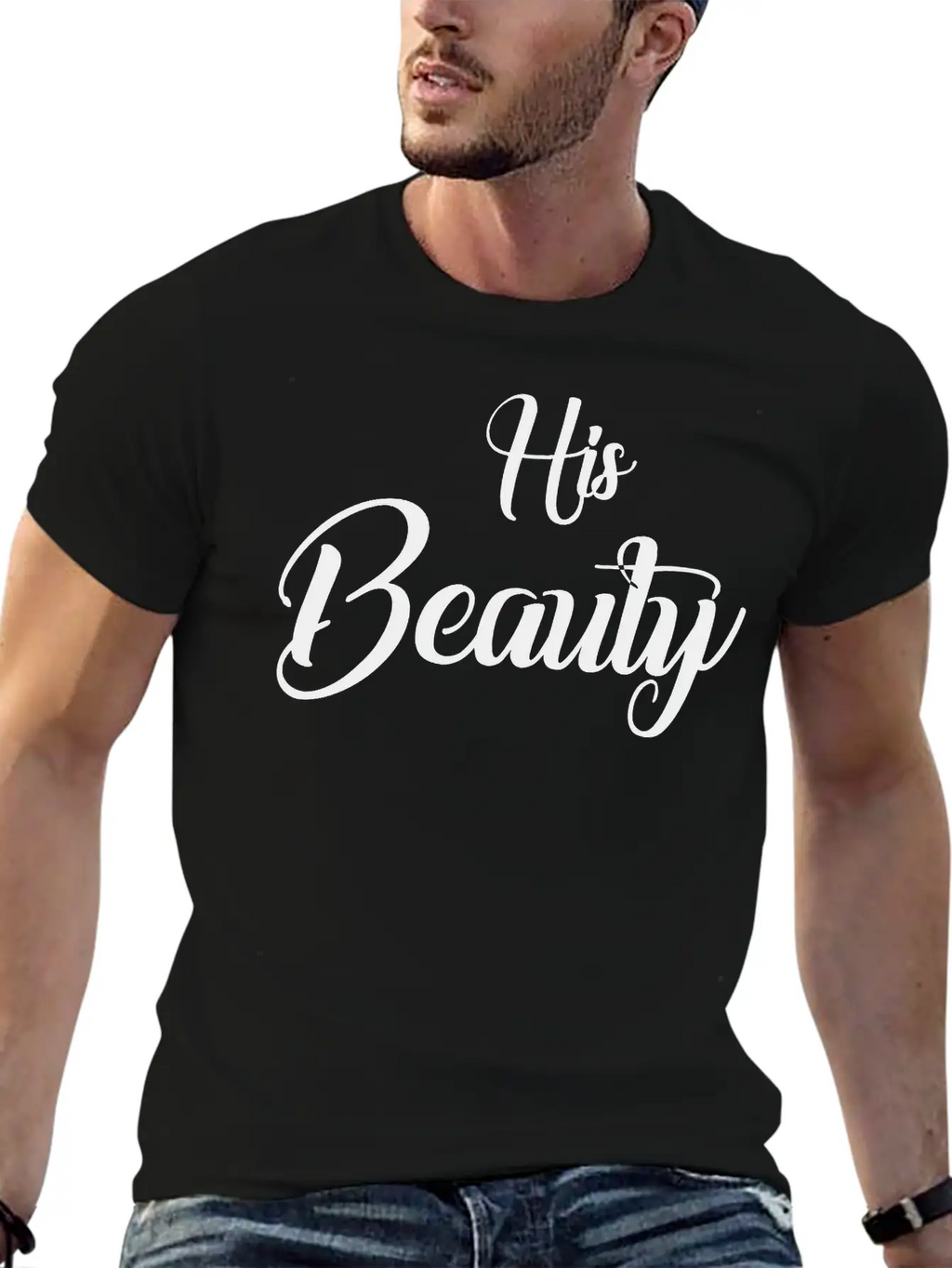 His Beauty Stylish Everyday T-Shirt – Unisex Basic Cotton Tee
