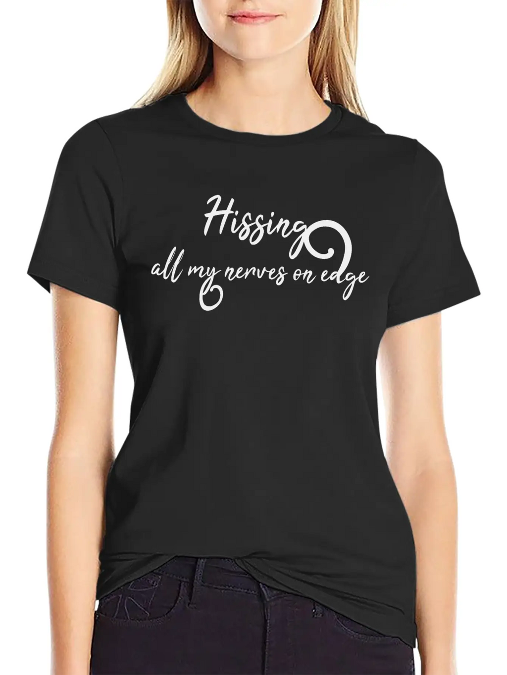 Hissing All My Nerves On Edge Timeless Short Sleeve Tee – Comfy And Minimalist Design