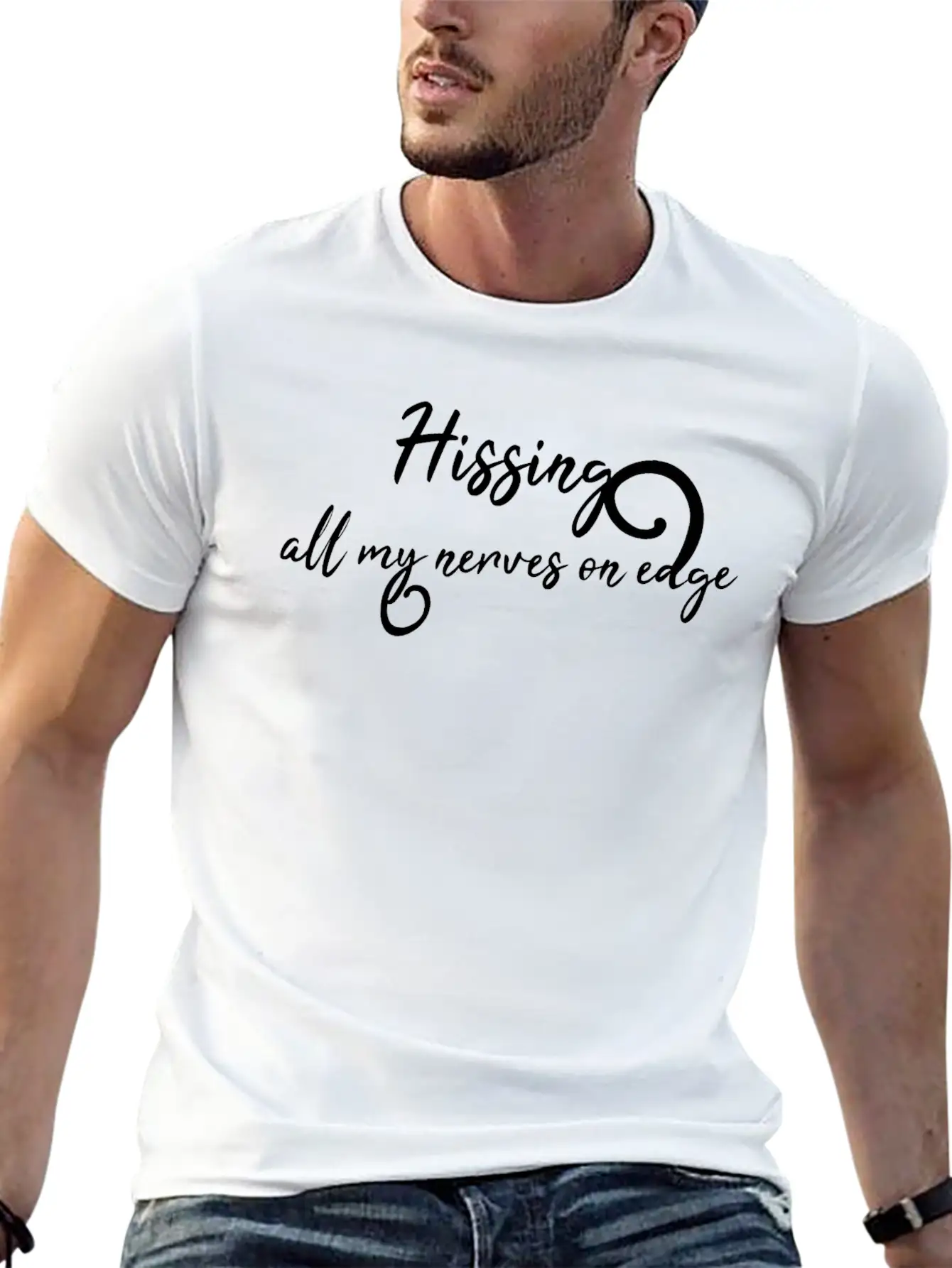 Hissing All My Nerves On Edge Timeless Short Sleeve Tee – Comfy And Minimalist Design