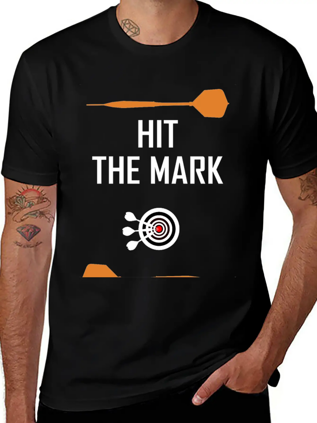 Hit The Mark ! Modern Fit Casual T-Shirt – Clean And Versatile Design
