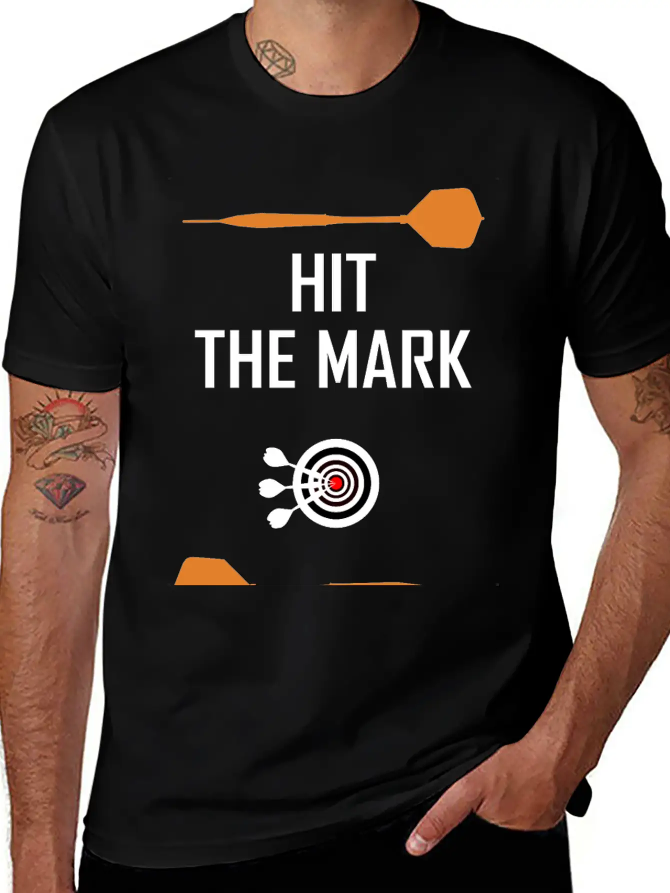 Hit The Mark ! Modern Fit Casual T-Shirt – Clean And Versatile Design