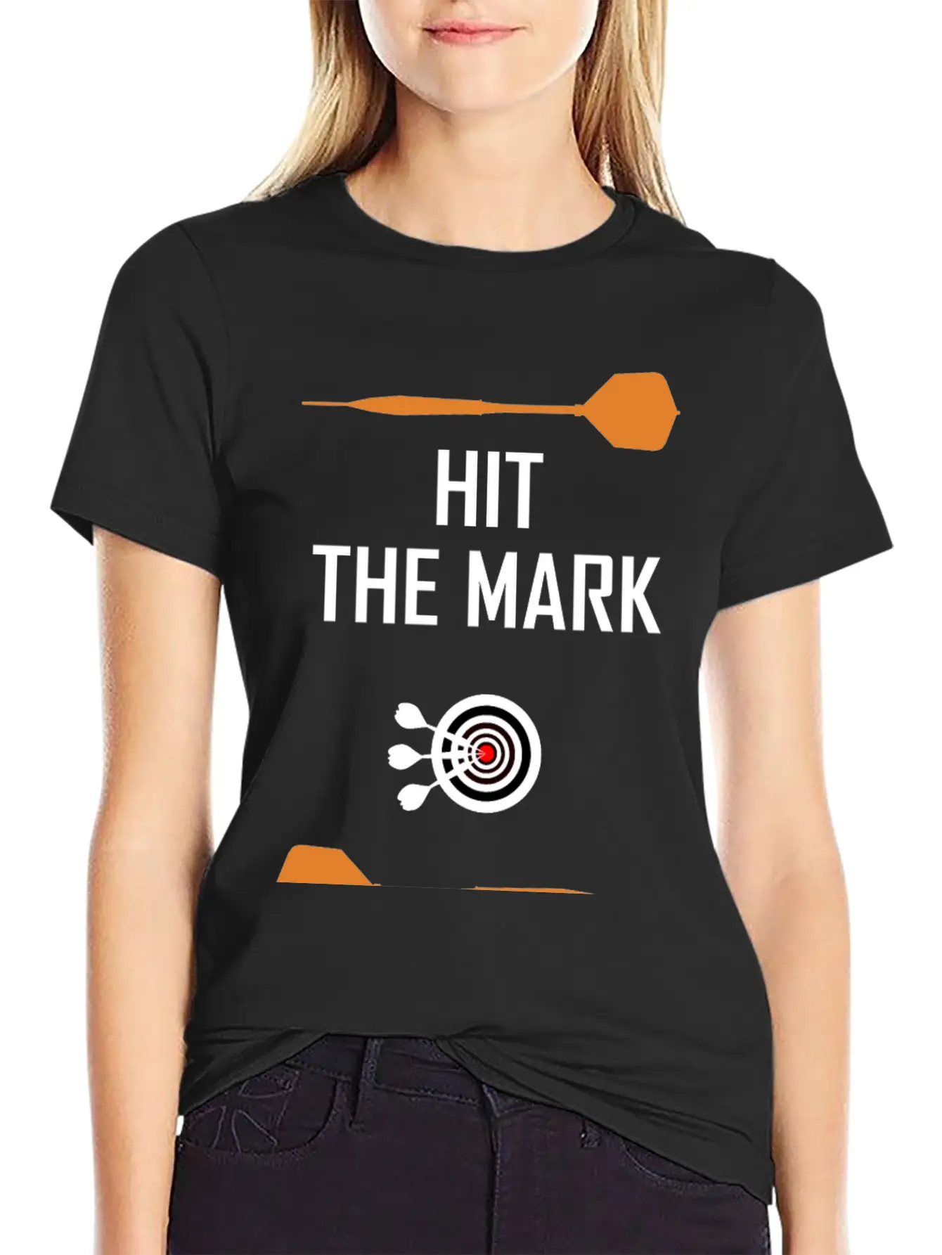 Hit The Mark ! Modern Fit Casual T-Shirt – Clean And Versatile Design