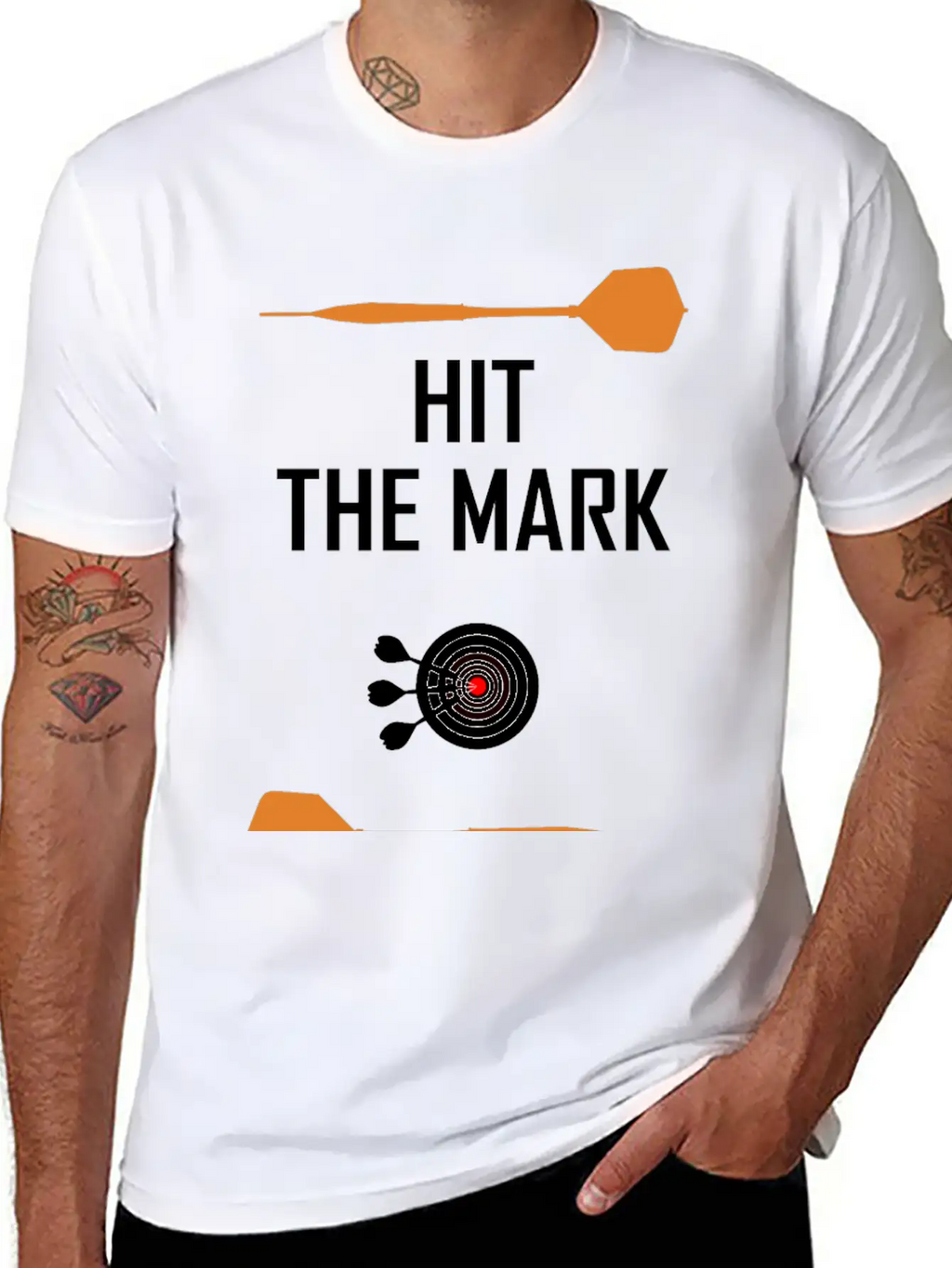 Hit The Mark ! Modern Fit Casual T-Shirt – Clean And Versatile Design