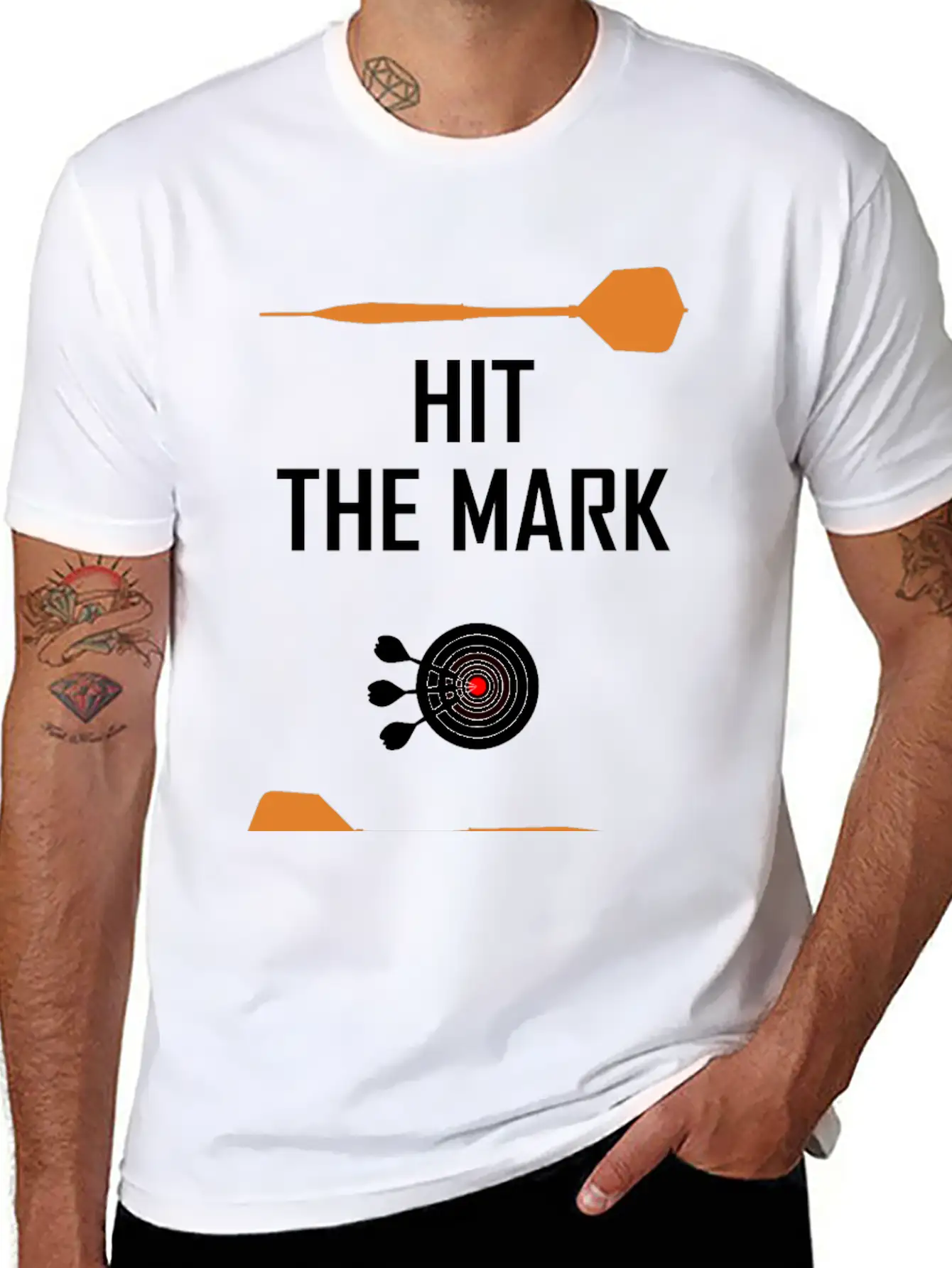 Hit The Mark ! Modern Fit Casual T-Shirt – Clean And Versatile Design