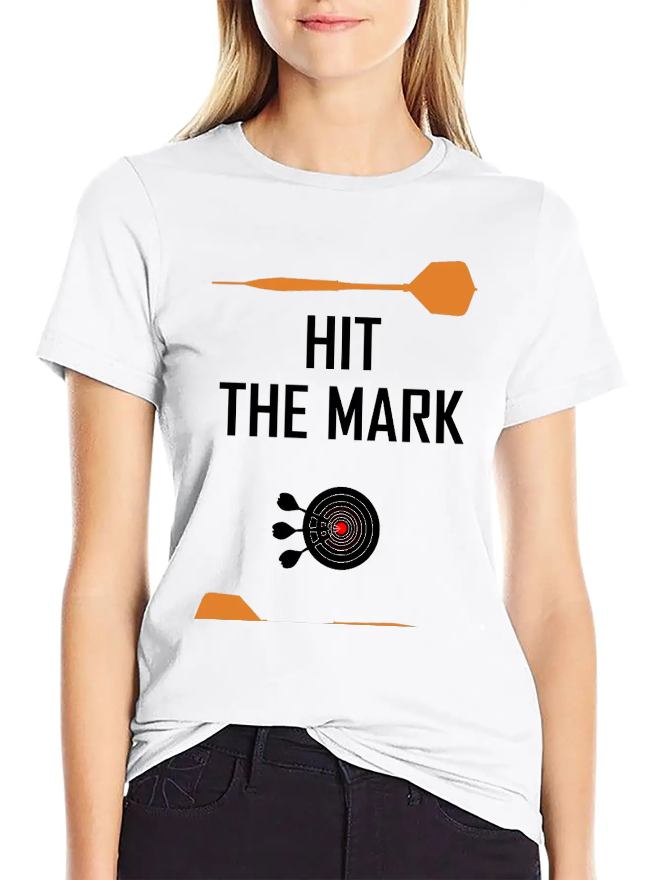 Hit The Mark ! Modern Fit Casual T-Shirt – Clean And Versatile Design