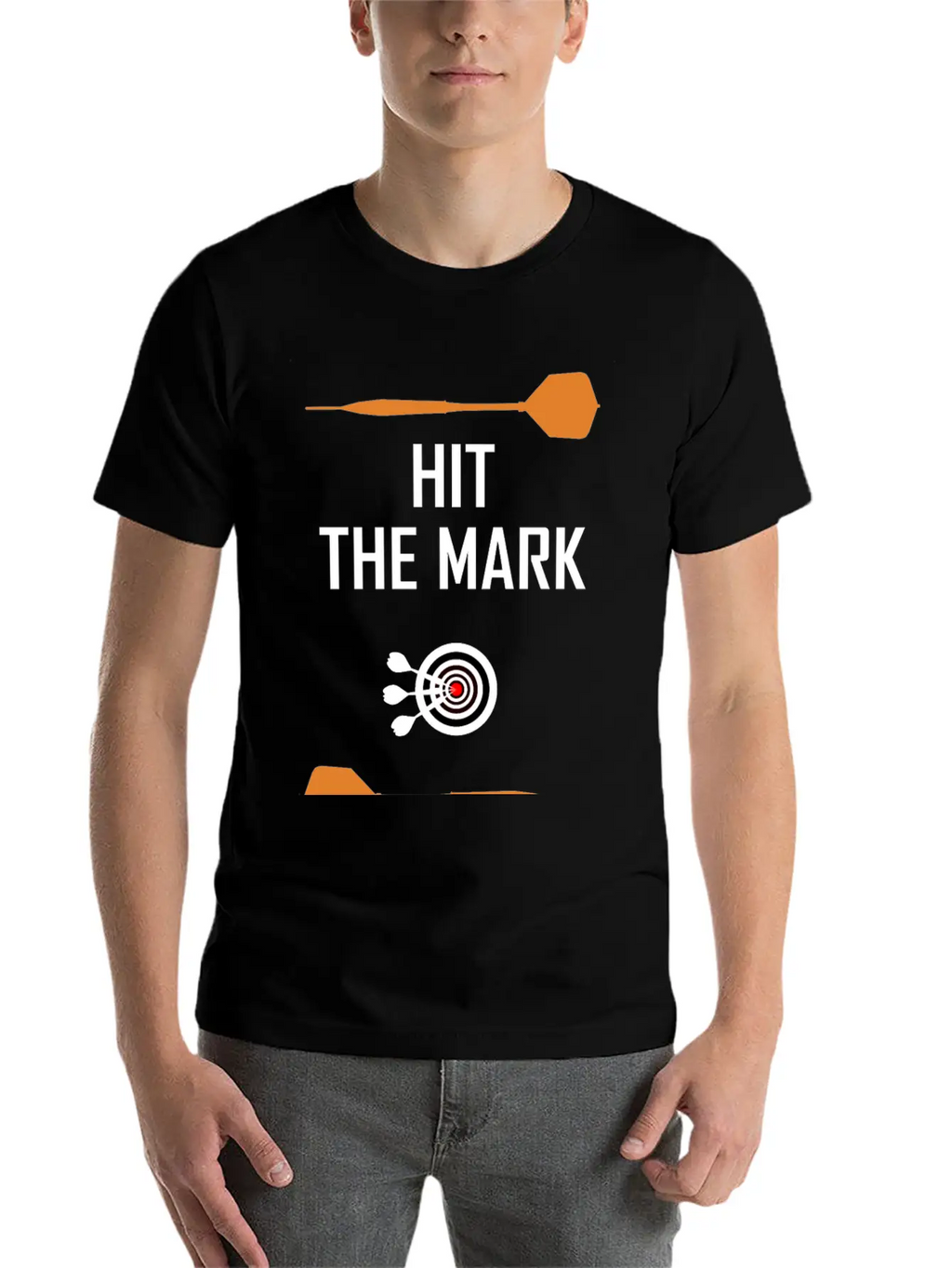 Hit The Mark ! Modern Fit Casual T-Shirt – Clean And Versatile Design