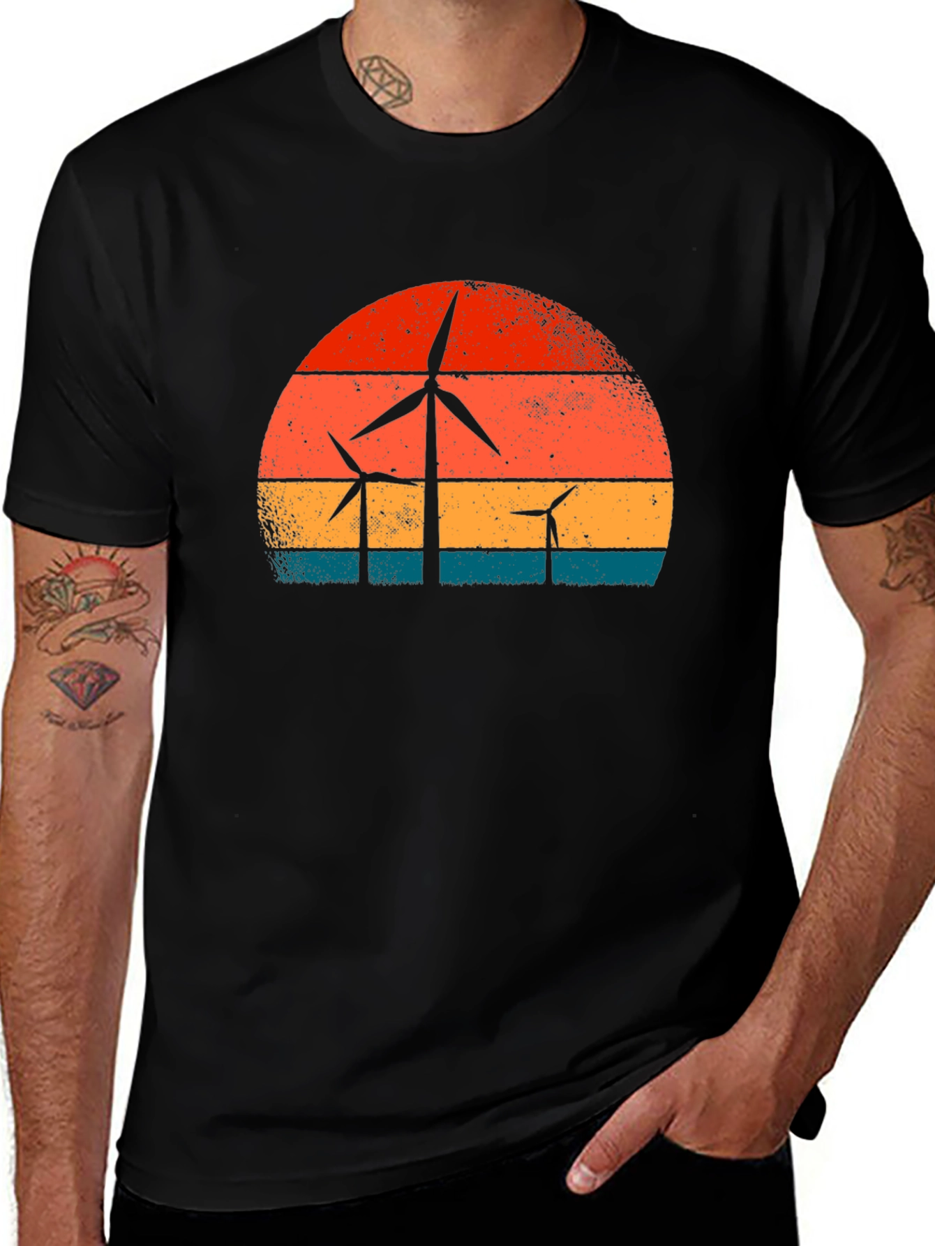 Retro Wind Turbine T-Shirt