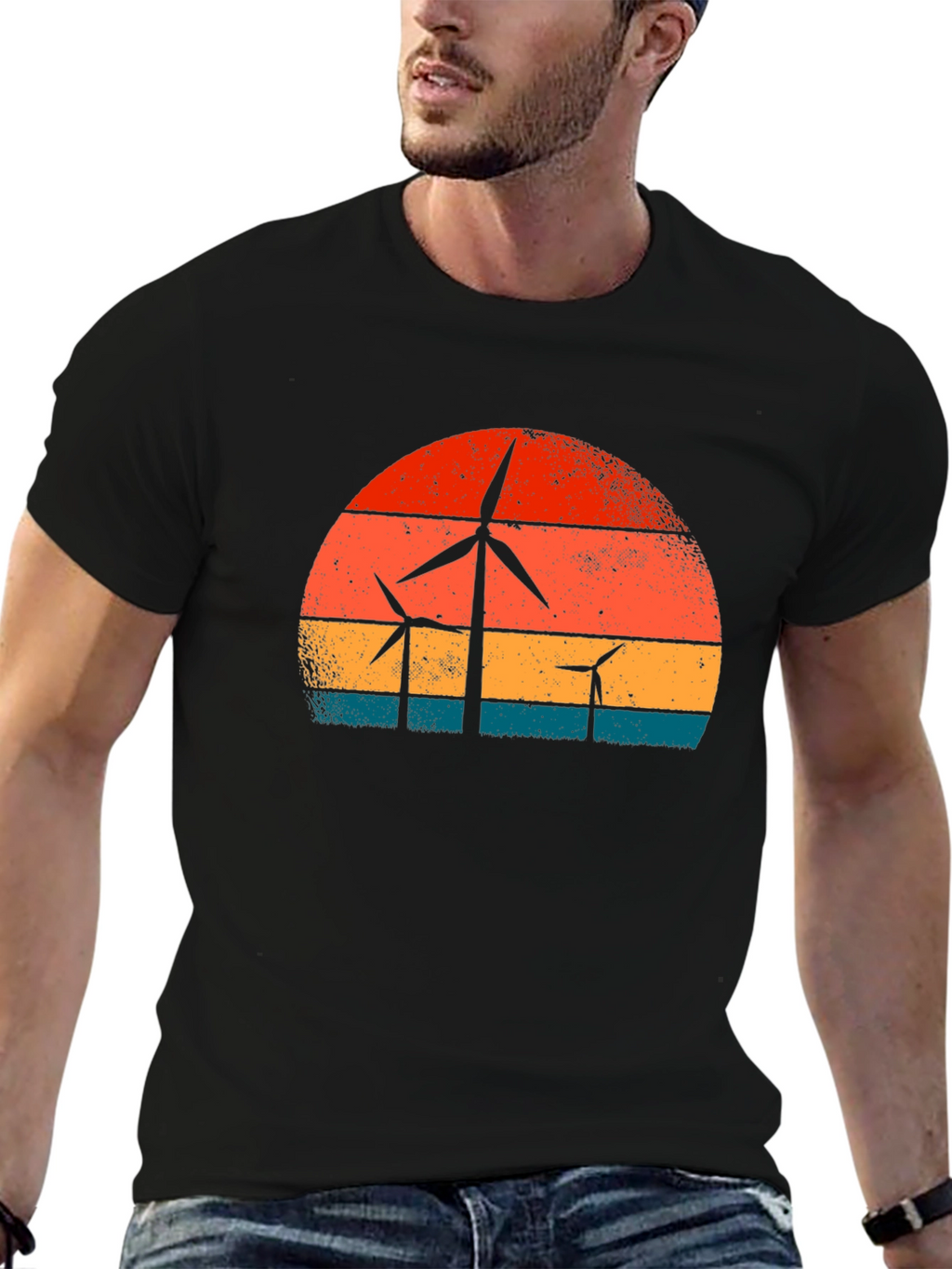 Retro Wind Turbine T-Shirt