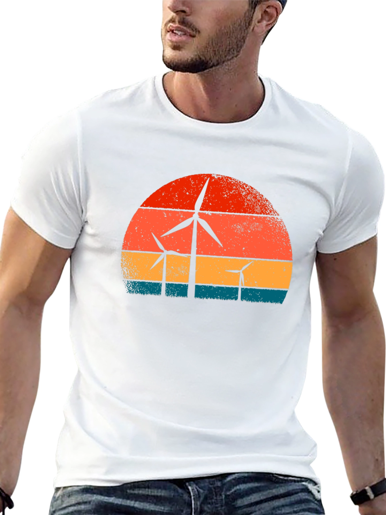 Retro Wind Turbine T-Shirt