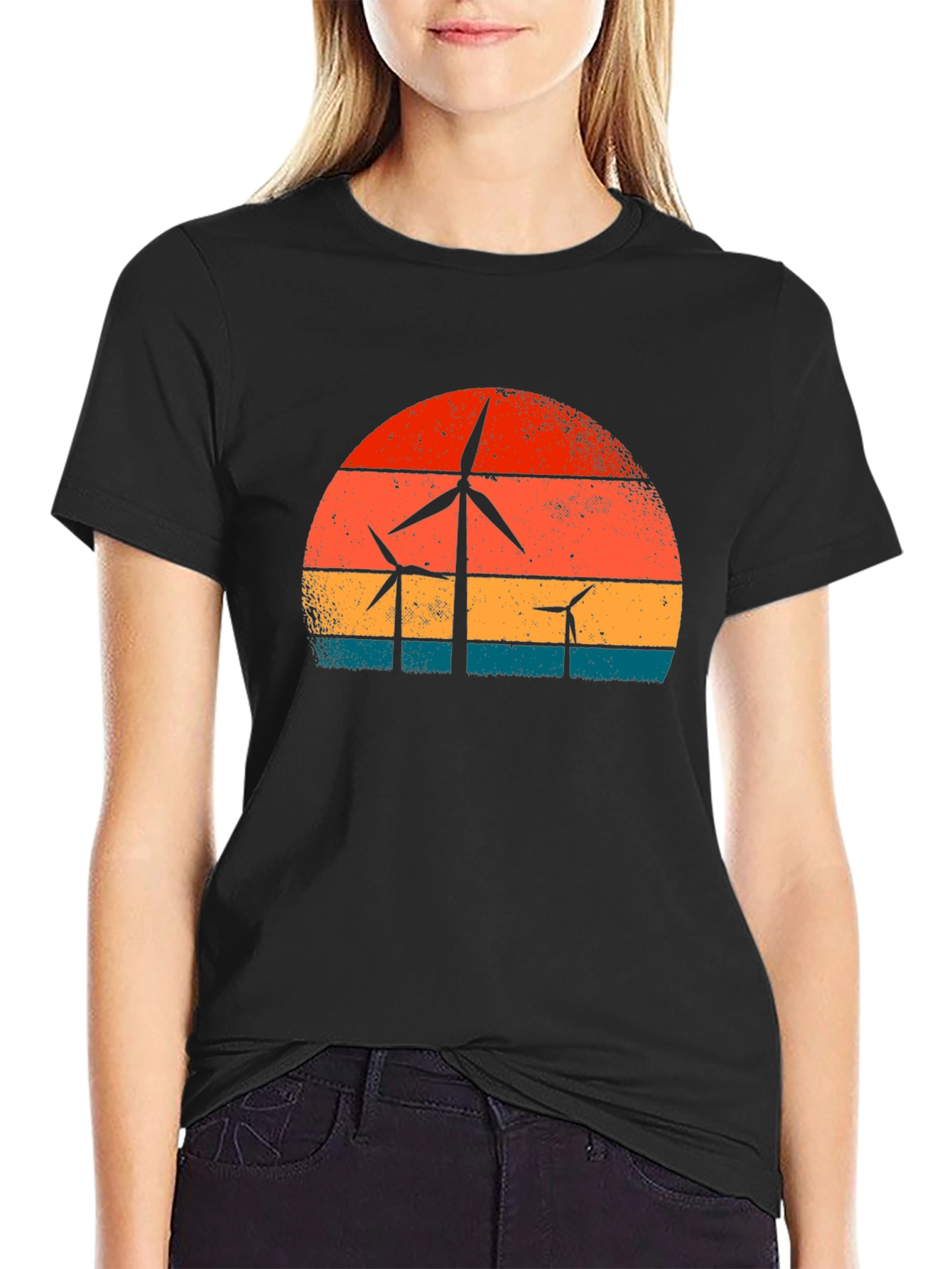 Retro Wind Turbine T-Shirt