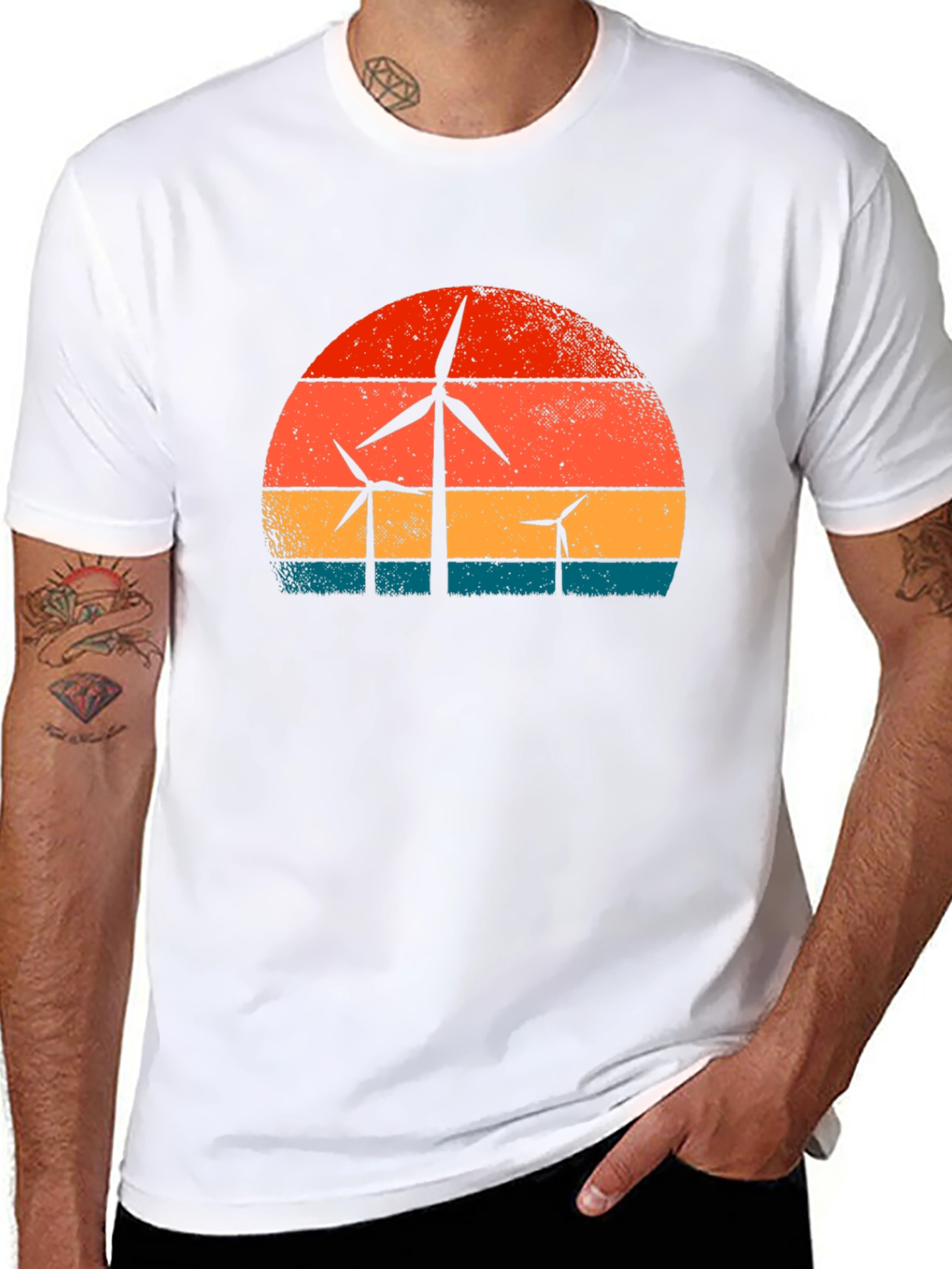 Retro Wind Turbine T-Shirt
